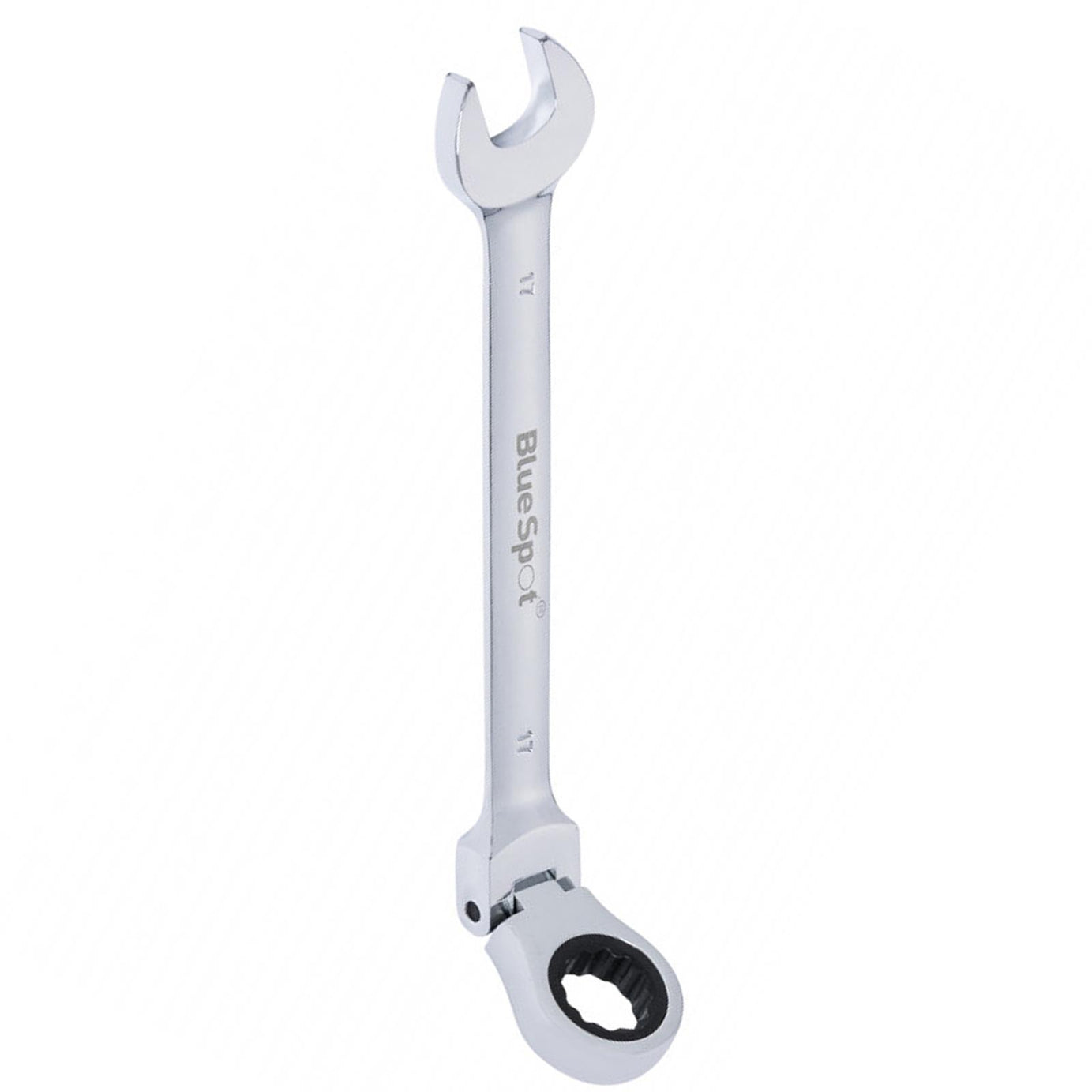 BlueSpot Ratchet Spanner Combination Flexible Head Wrench Metric 17mm
