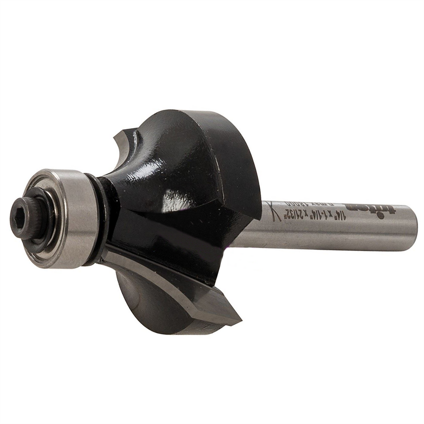 1/4" Roundover Bit 1 1/4" X 21/32" Twin Flutes For Clean, Precise Cutting