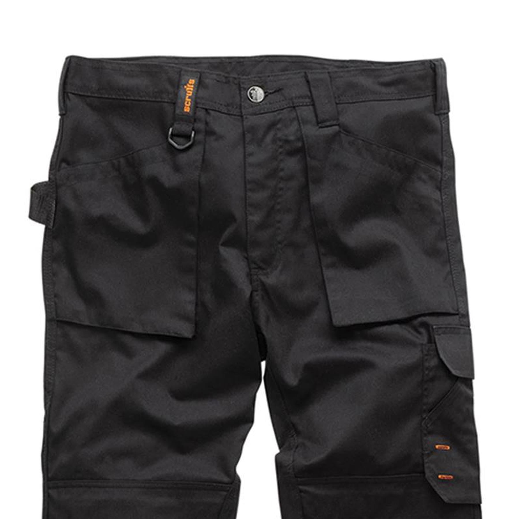 Scruffs Worker Trousers | Trade Hard Wearing Work Trousers BLACK (34R)