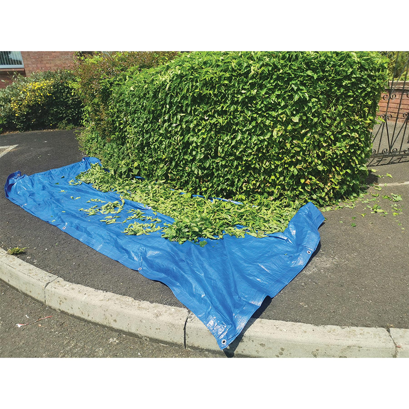 Waterproof Tarpaulin Sheet 2.4Mx3M Heavy Duty Cover Tarp Pvc Tear Proof