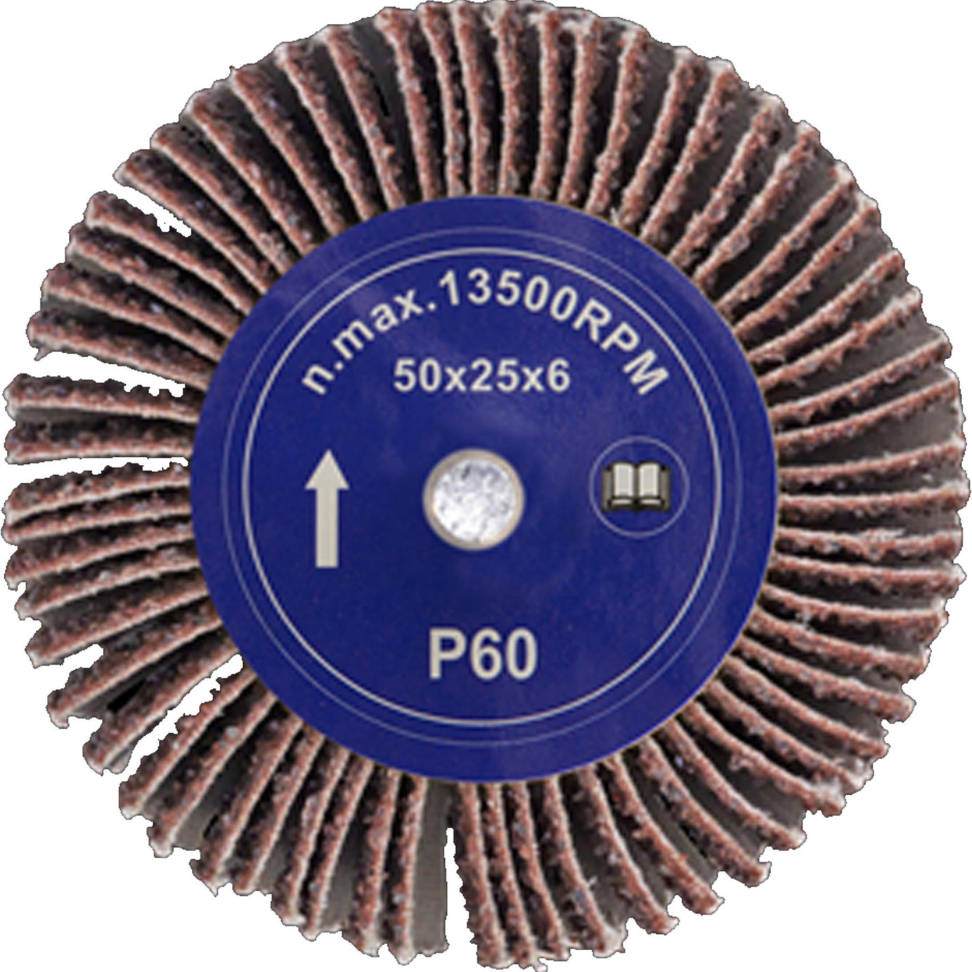 Sealey Flap Wheel 50 x 25mm 60Grit 6mm Shaft