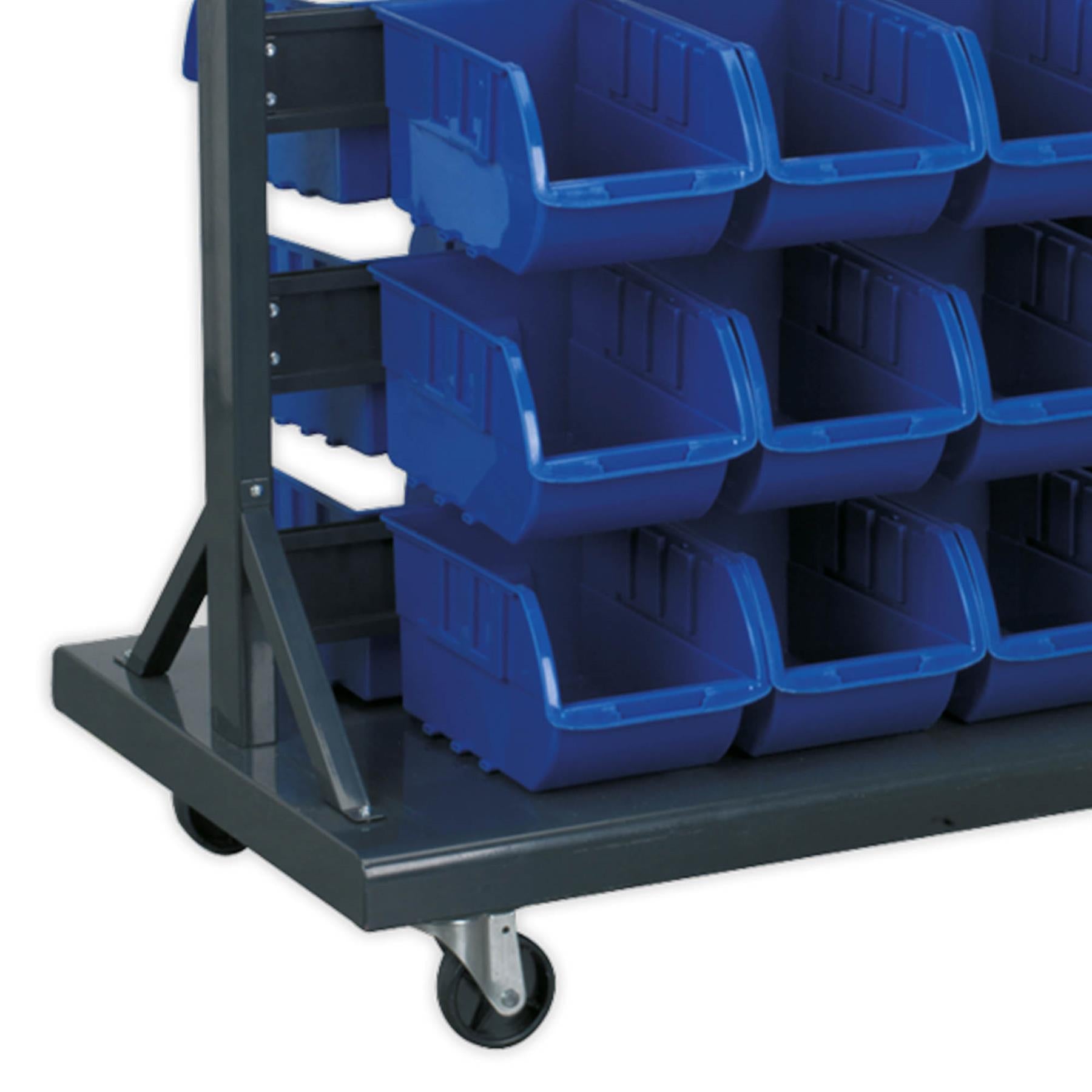 Sealey Mobile Bin Storage System with 94 Bins Garage Workshop DIY