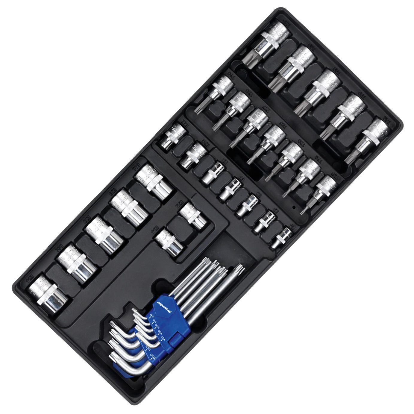Sealey Tool Tray with TRX-Star* Key, Socket Bit & Socket Set 35pc