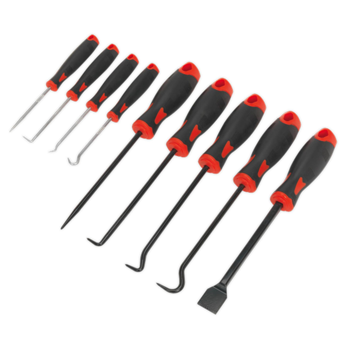 Sealey 9pc Scraper & Pick Hook Set O Ring Seal Gasket Scraping Hose Removal Tool