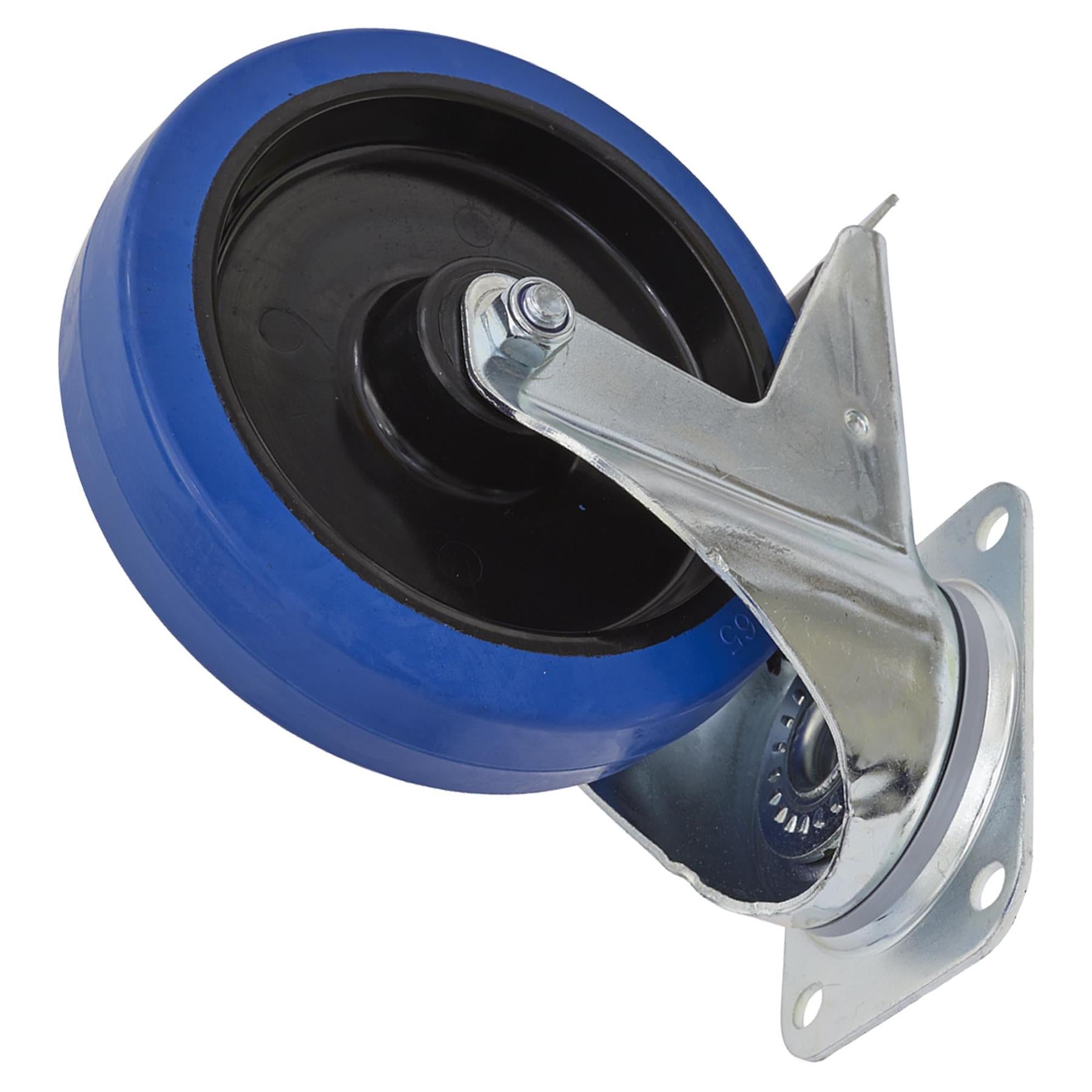 Sealey Castor Wheel Swivel Plate with Total Lock 200mm