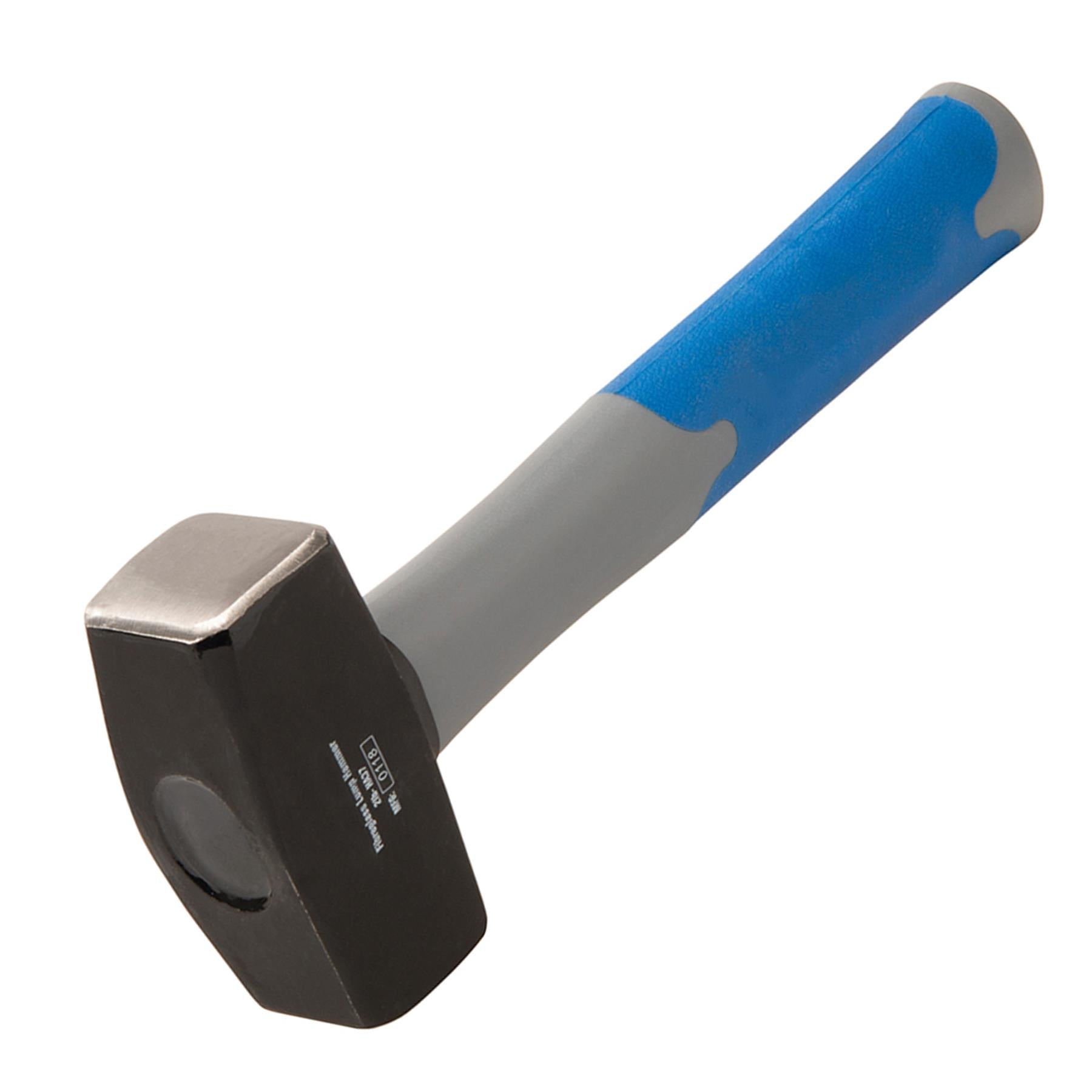 Fibreglass Lump Hammer 2Lb (0.91Kg) Steel Mallet High Grip Demoliton Building
