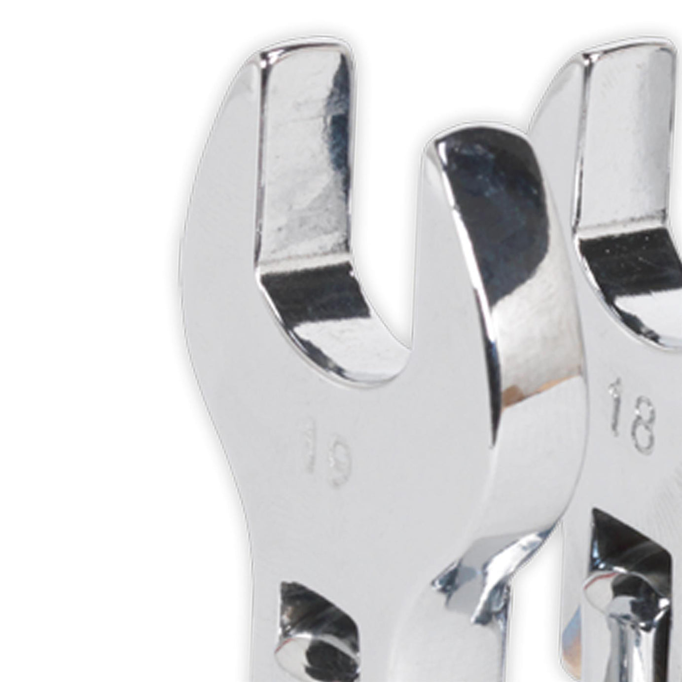 Sealey Flexible Crow's Foot Open-End Spanner Set 10pc 3/8"Sq Dr MM