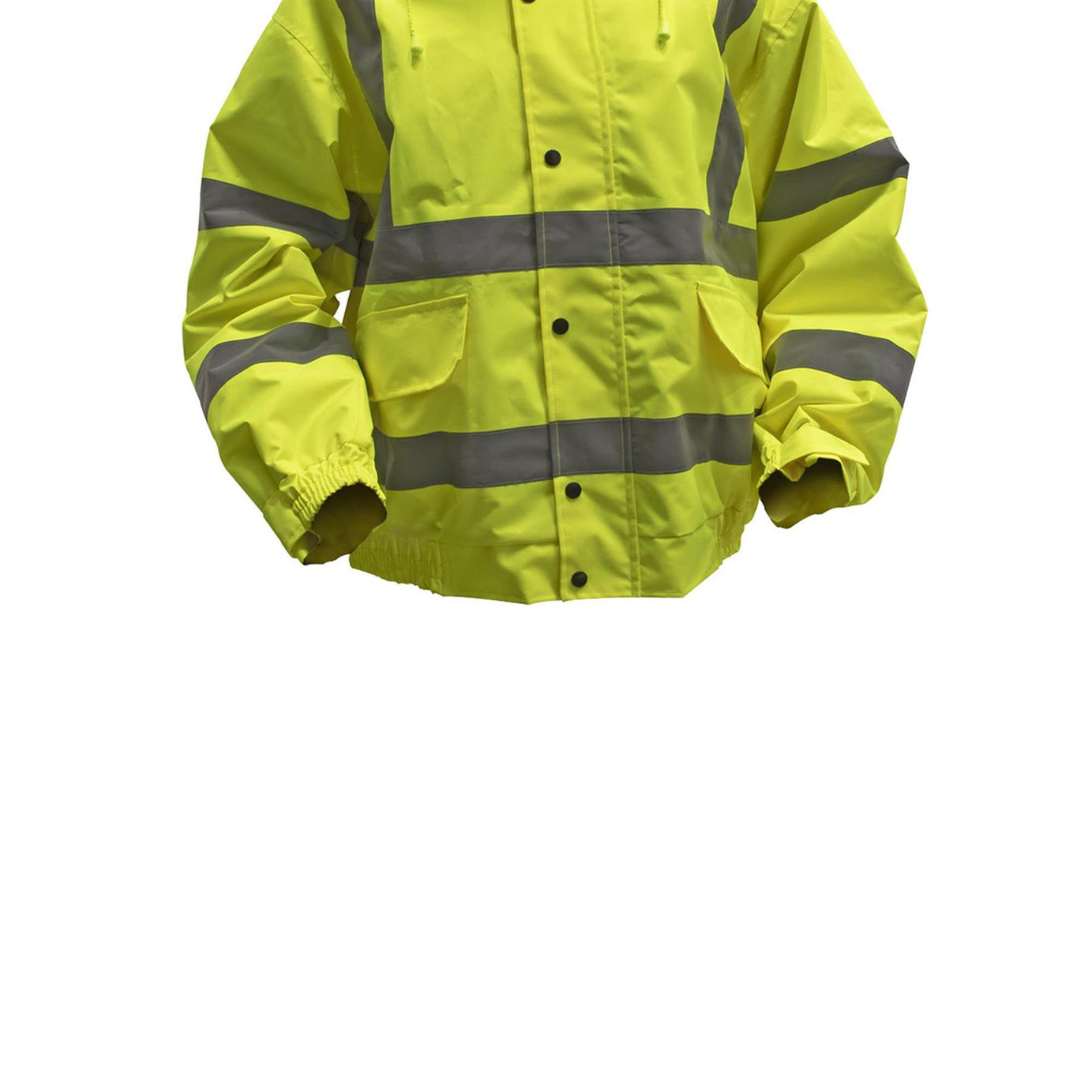Sealey High Visibility Yellow Jacket Reflective Waterproof Workwear XXL - 802XXL