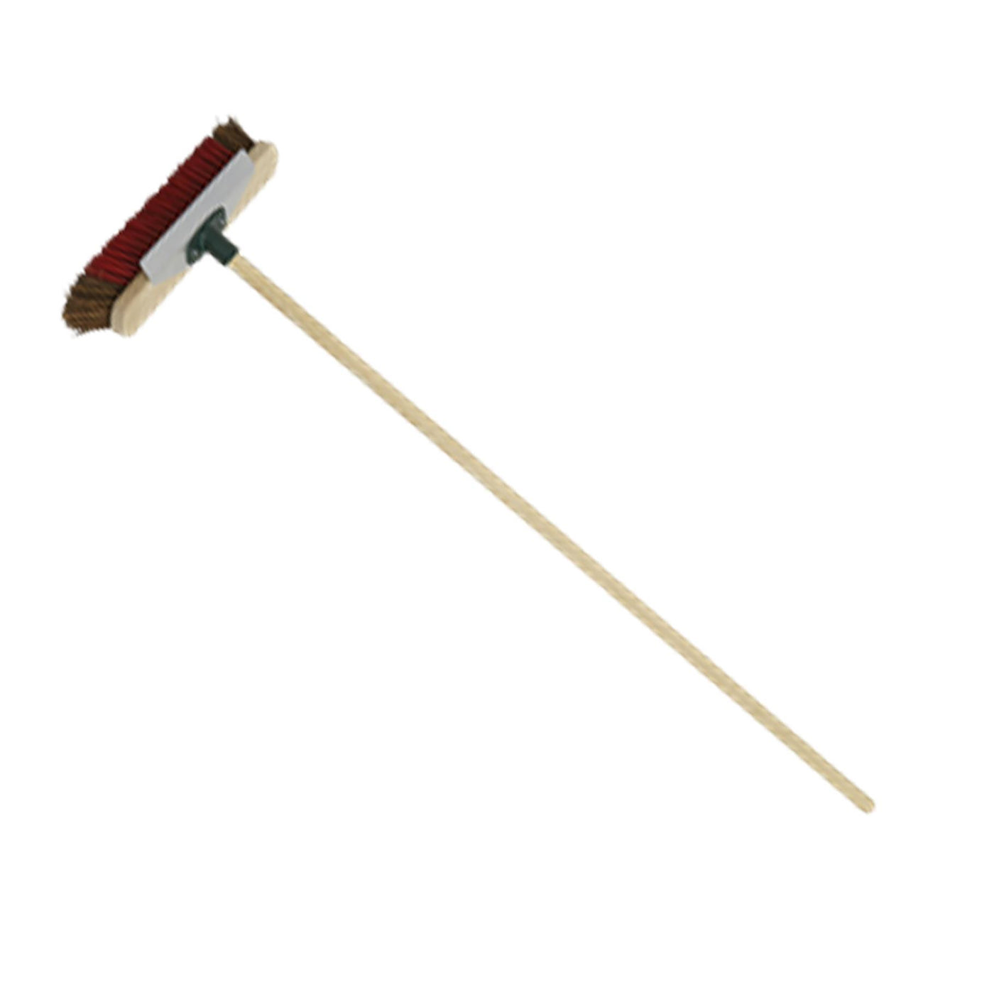 Sealey Heavy-Duty Stiff/Hard Bristle Broom with Scraper 16"(405mm)