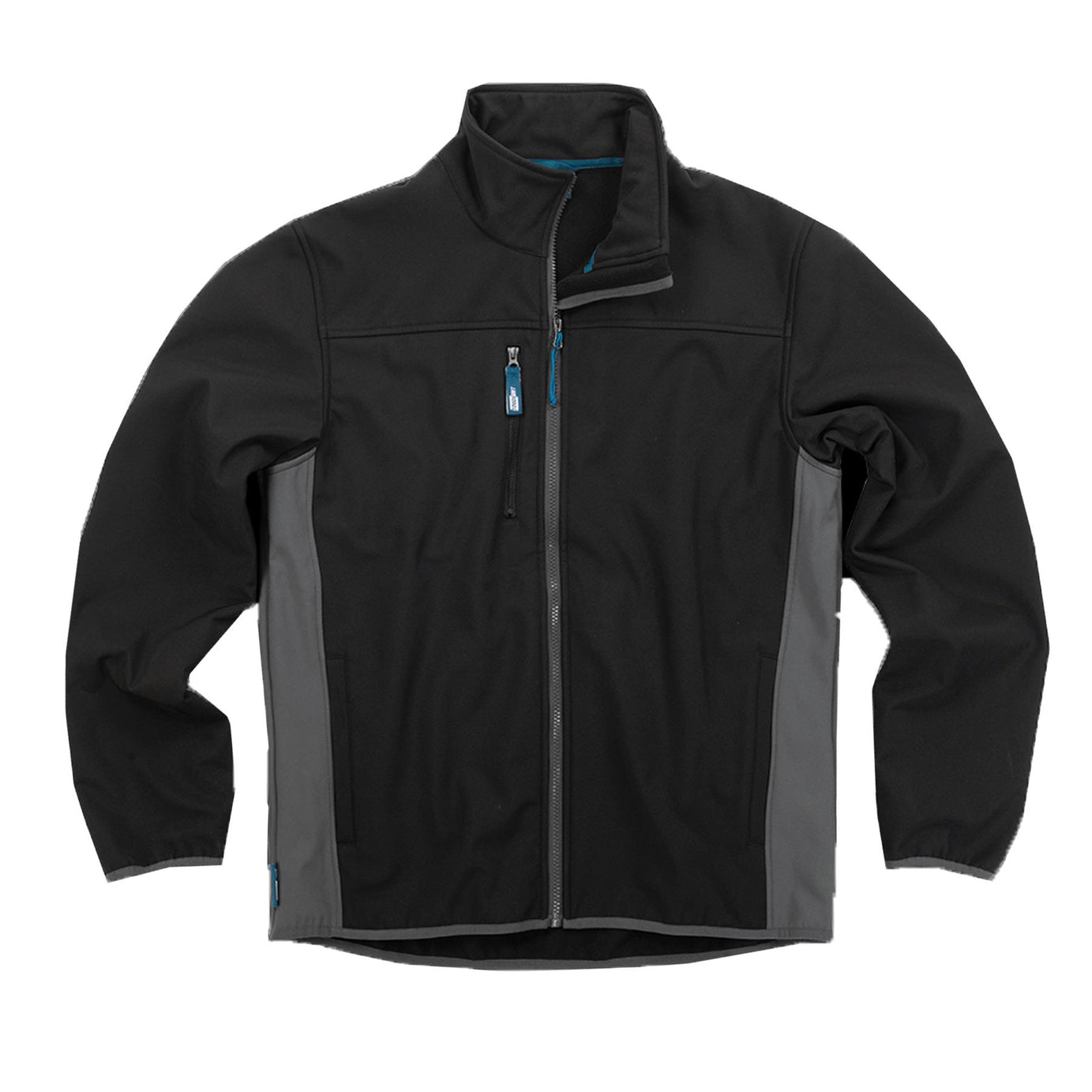 Tough Grit 2-tone Softshell Trade Tech Windproof Jacket Black/charcoal L