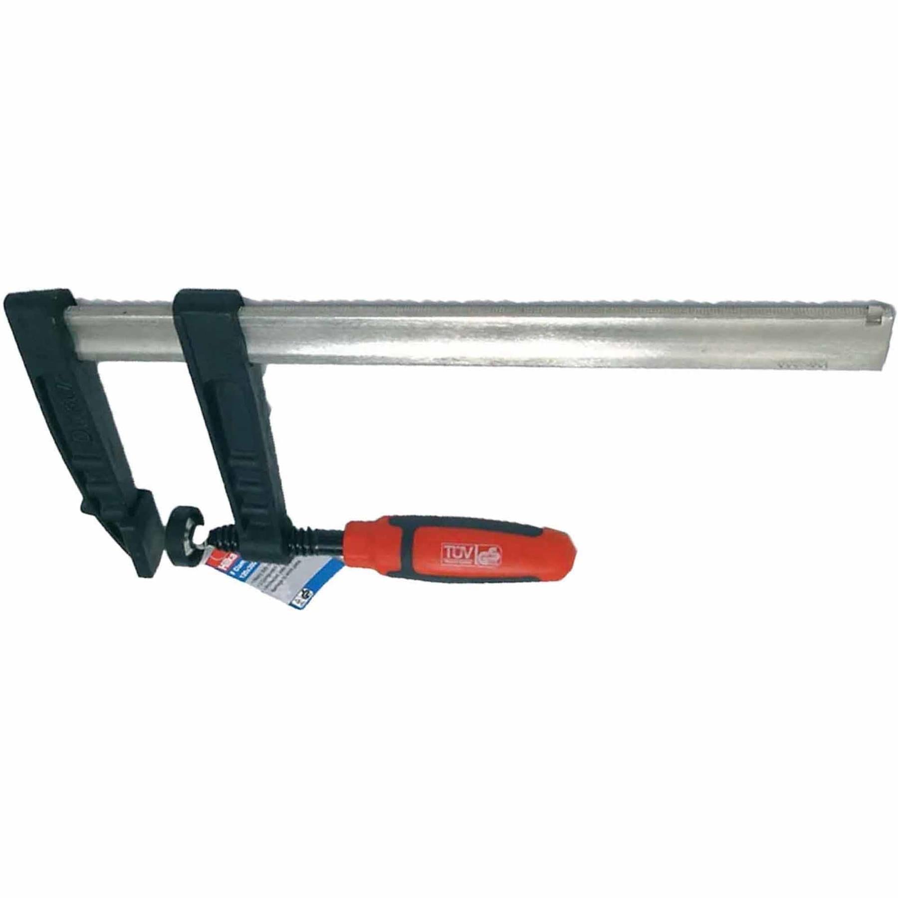 F clamp with soft grip