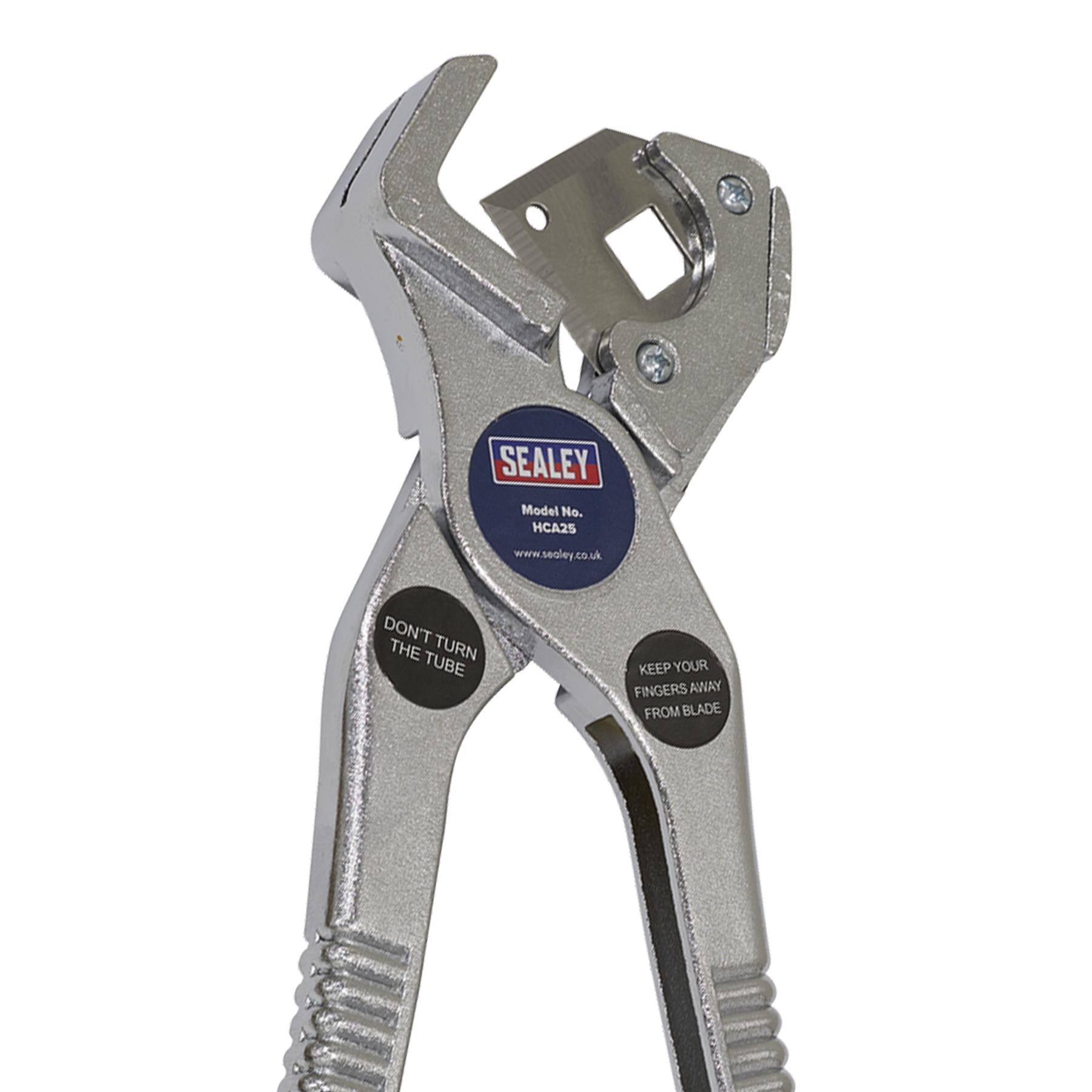 Sealey Rubber & Reinforced Hose Cutter 3-25mm Die-Cast Alloy