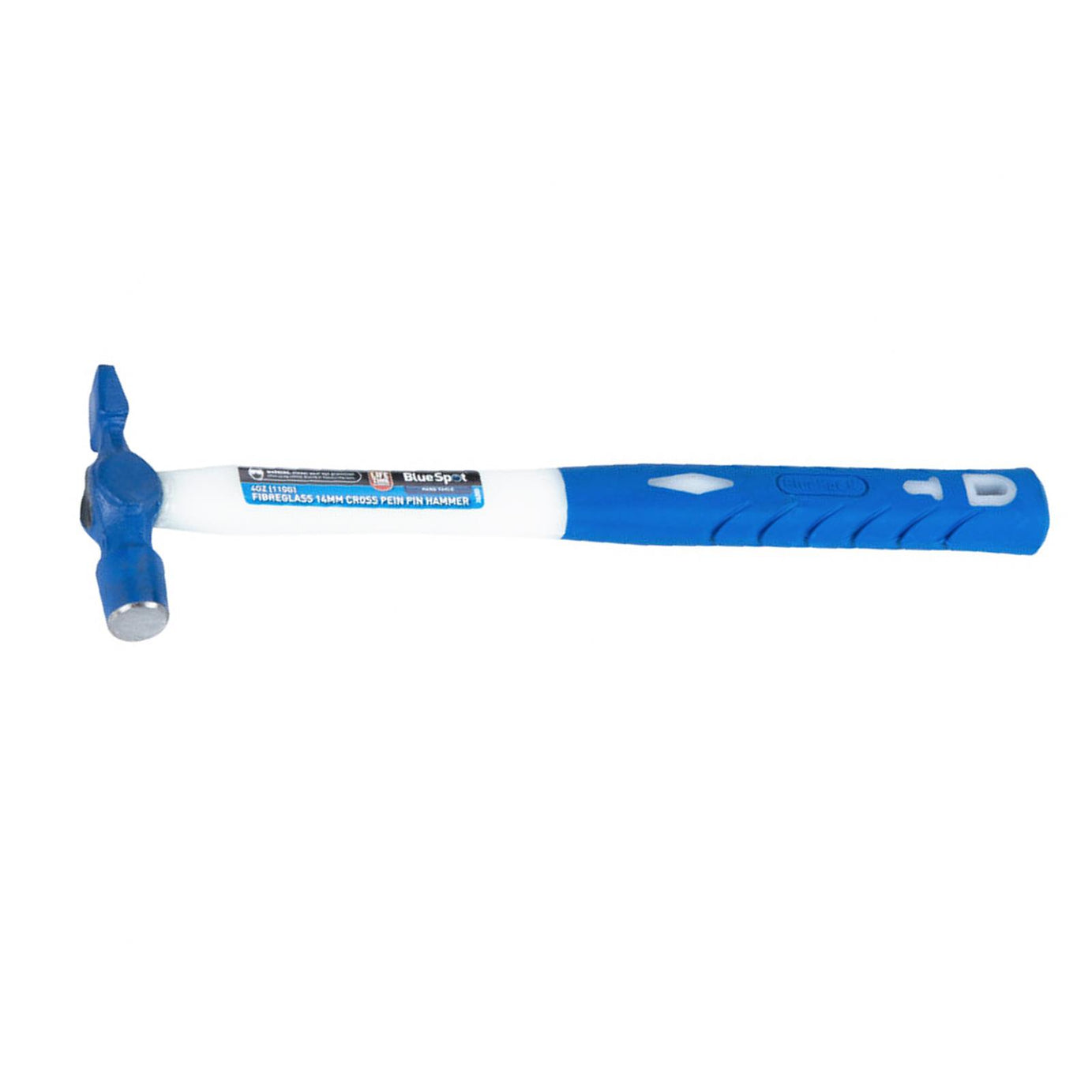 BlueSpot Small Lightweight 4oz Cross Pein Pin Hammer Fibreglass Shaft Handle New