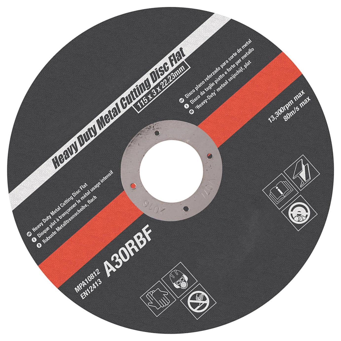 Heavy Duty Metal Slitting Cutting Disc Flat 115 X 3 X 22.23mm Premium Quality