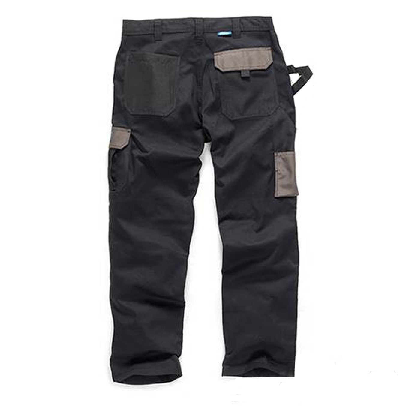 Tough Grit Work Trousers Kneepad & Cargo Pockets Working Pants Black 38R