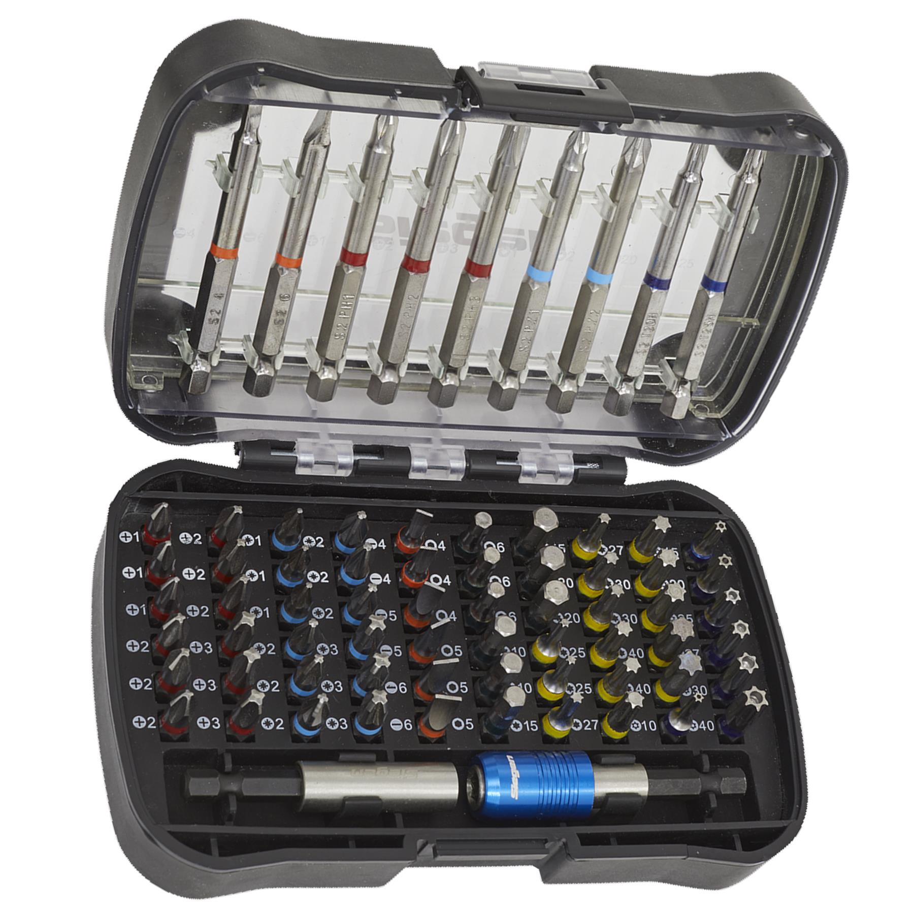 Sealey Power Tool Bit Set 71pc Colour-Coded S2