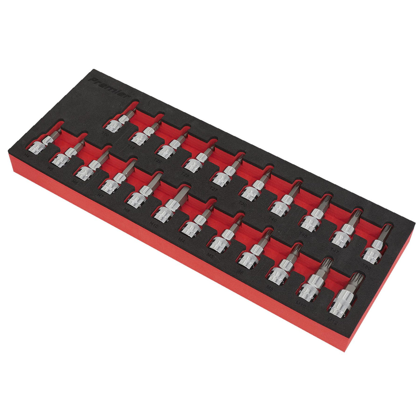 Sealey Socket Set 13pc 1/2"Sq Drive Lock-On 6pt Metric