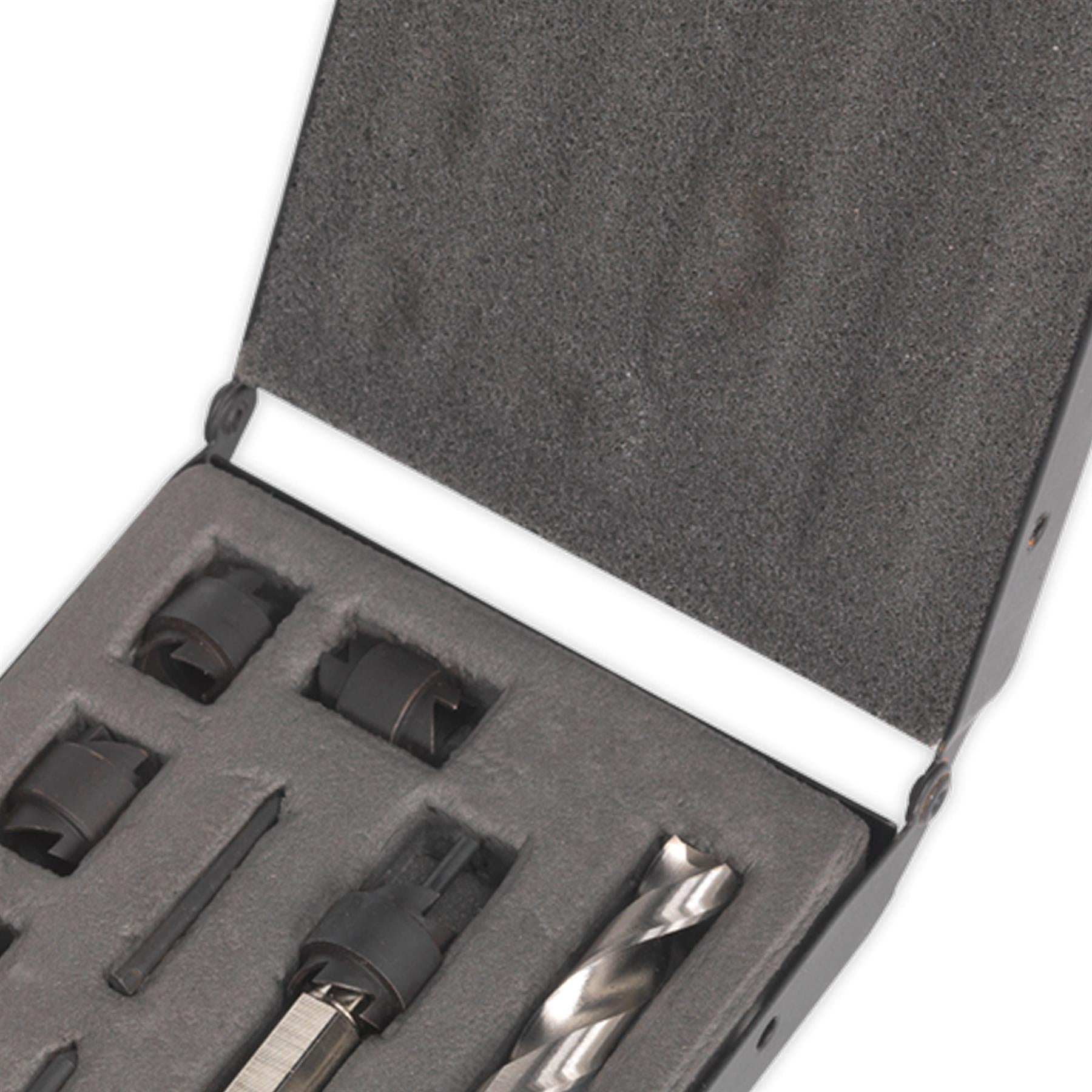 Sealey 9pc Spot Weld Cutter Drill Bits Set 10mm Spot Weld Removal Drill AK4730