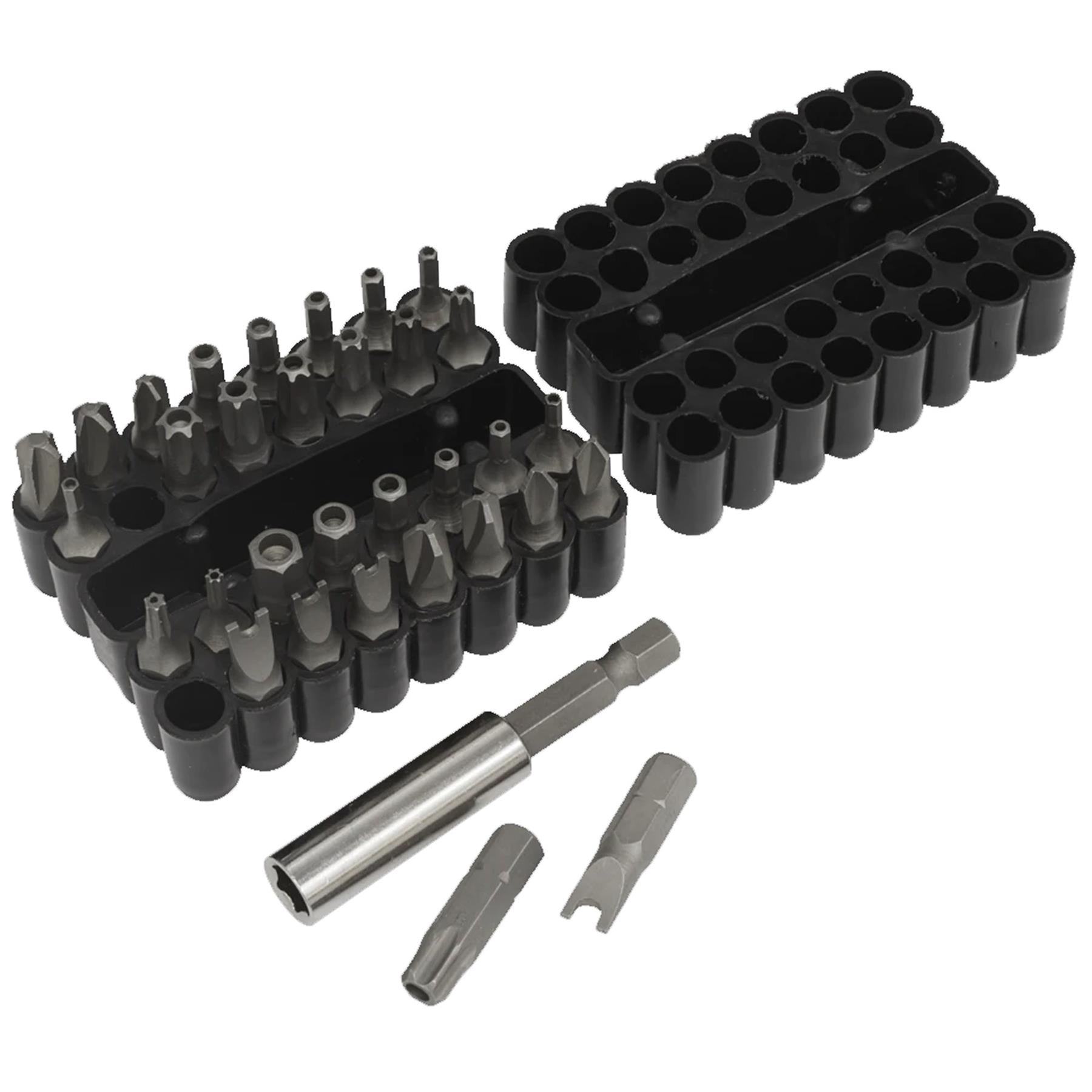 Sealey Security Bit & Magnetic Adaptor Set 33pc