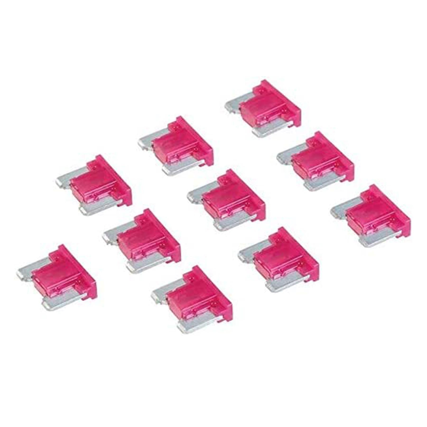 10 X 10A Red Mini Blade Fuse Automotive Low Profile Up To 32V Cargo