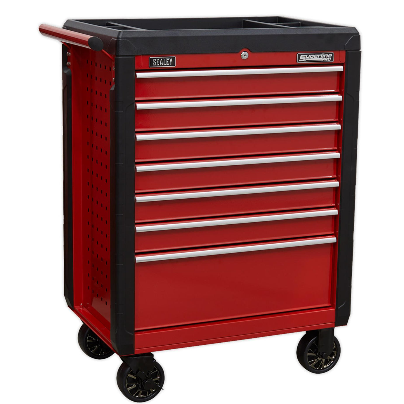 Sealey Rollcab 7 Drawer with Ball Bearing Slides - Red AP3407