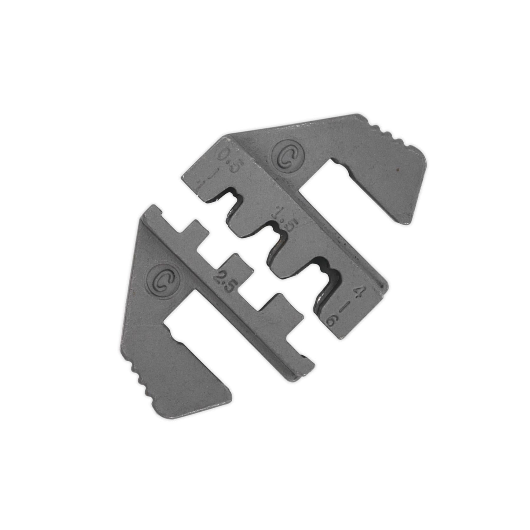 Sealey Open Barrel Crimping Jaws  Hardened And Tempered