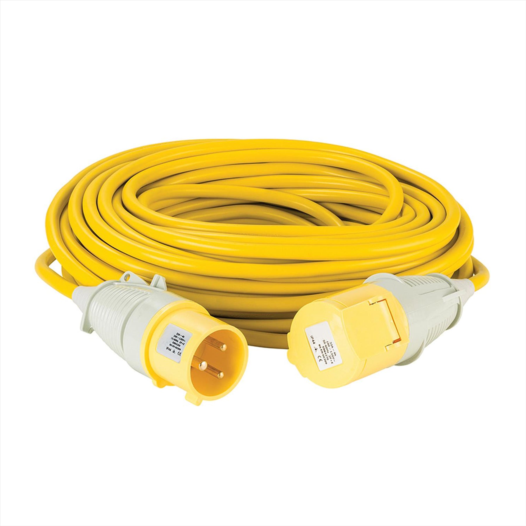Defender Extension Lead Yellow 4mm2 32A 25m 110V
