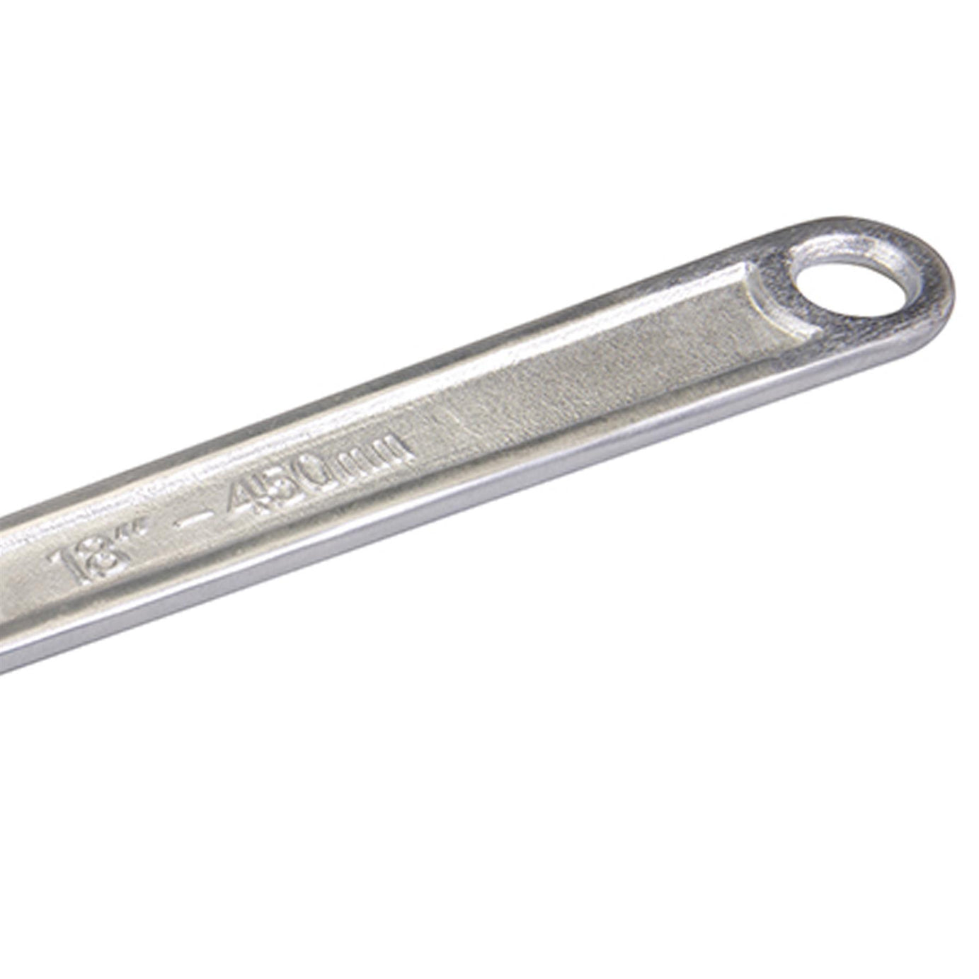 Adjustable Wrench 450mm Length - Jaw 50mm Drop-Forged Chrome Plated New