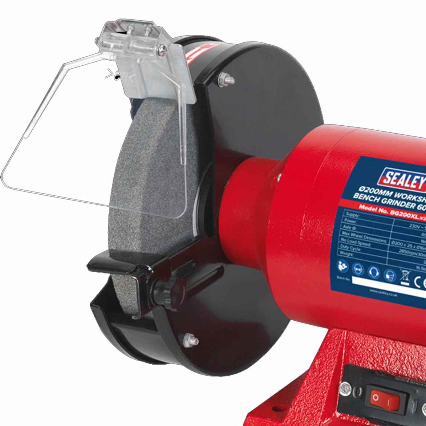 Sealey Bench Grinder Ø200mm 600W/230V Garage Workshop DIY