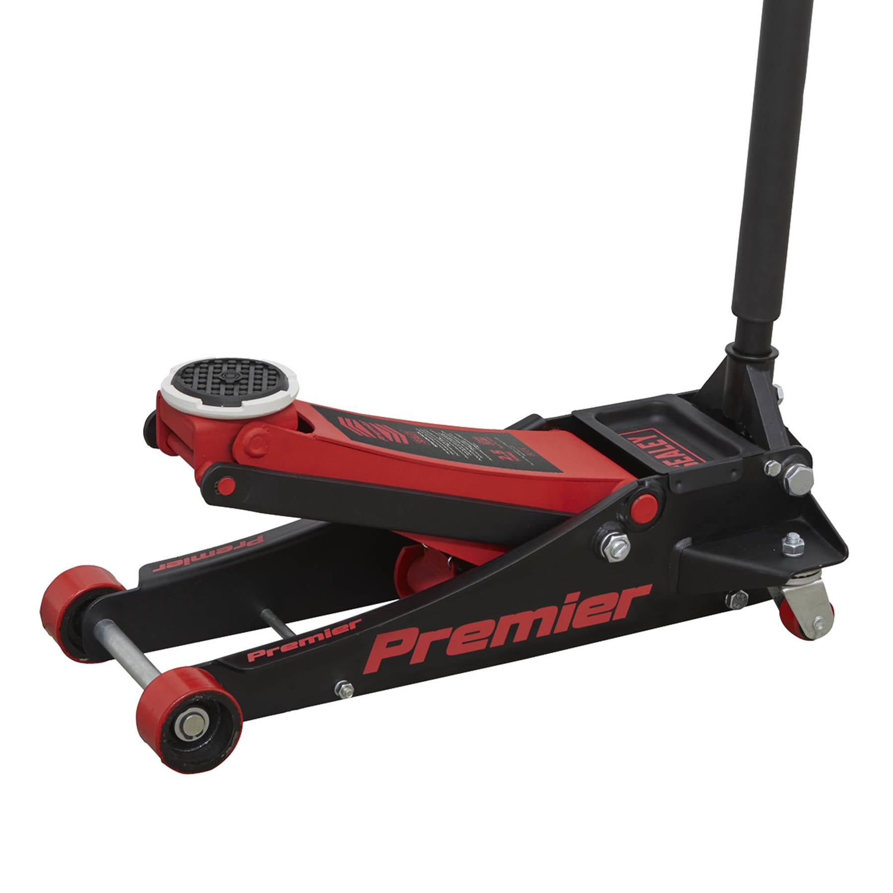 Sealey Trolley Jack 2.5tonne Low Entry with Rocket Lift Garage Workshop DIY