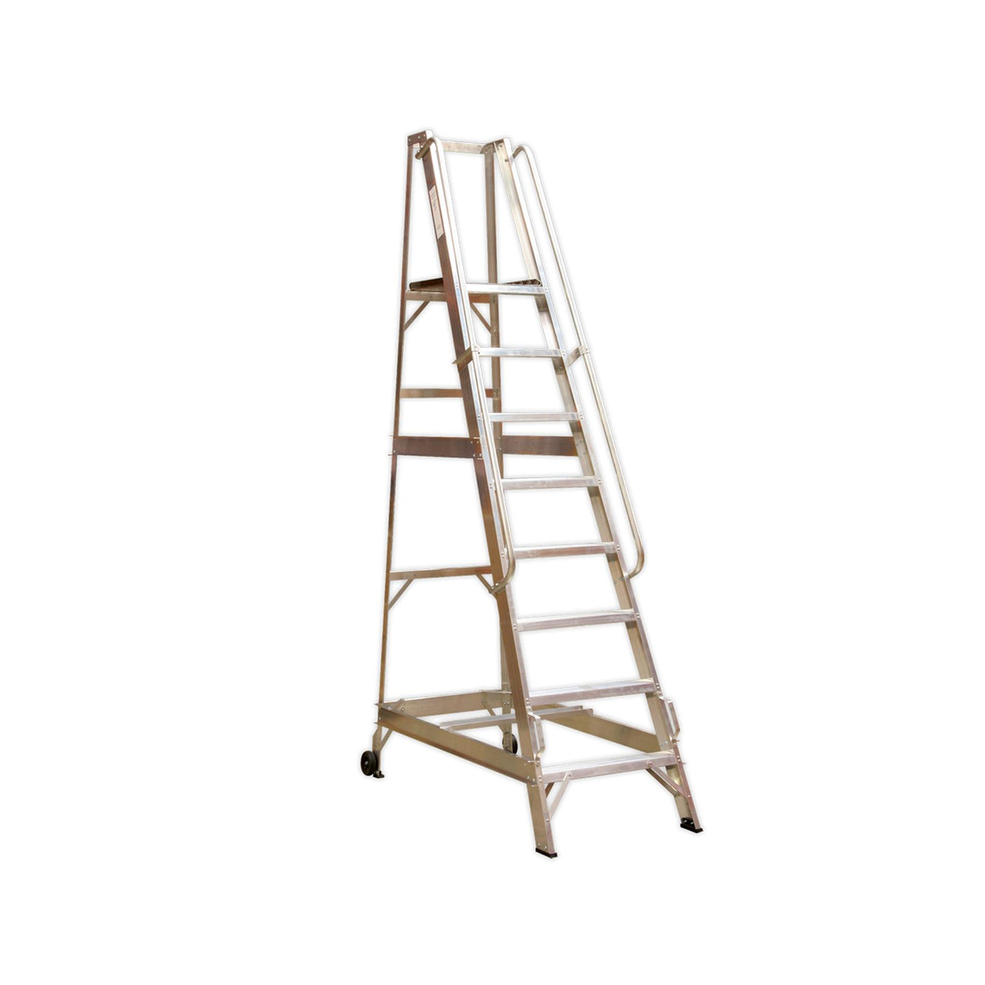 Sealey Warehouse Steps 8-Tread Non-Slip Safety Hand Rails WS8