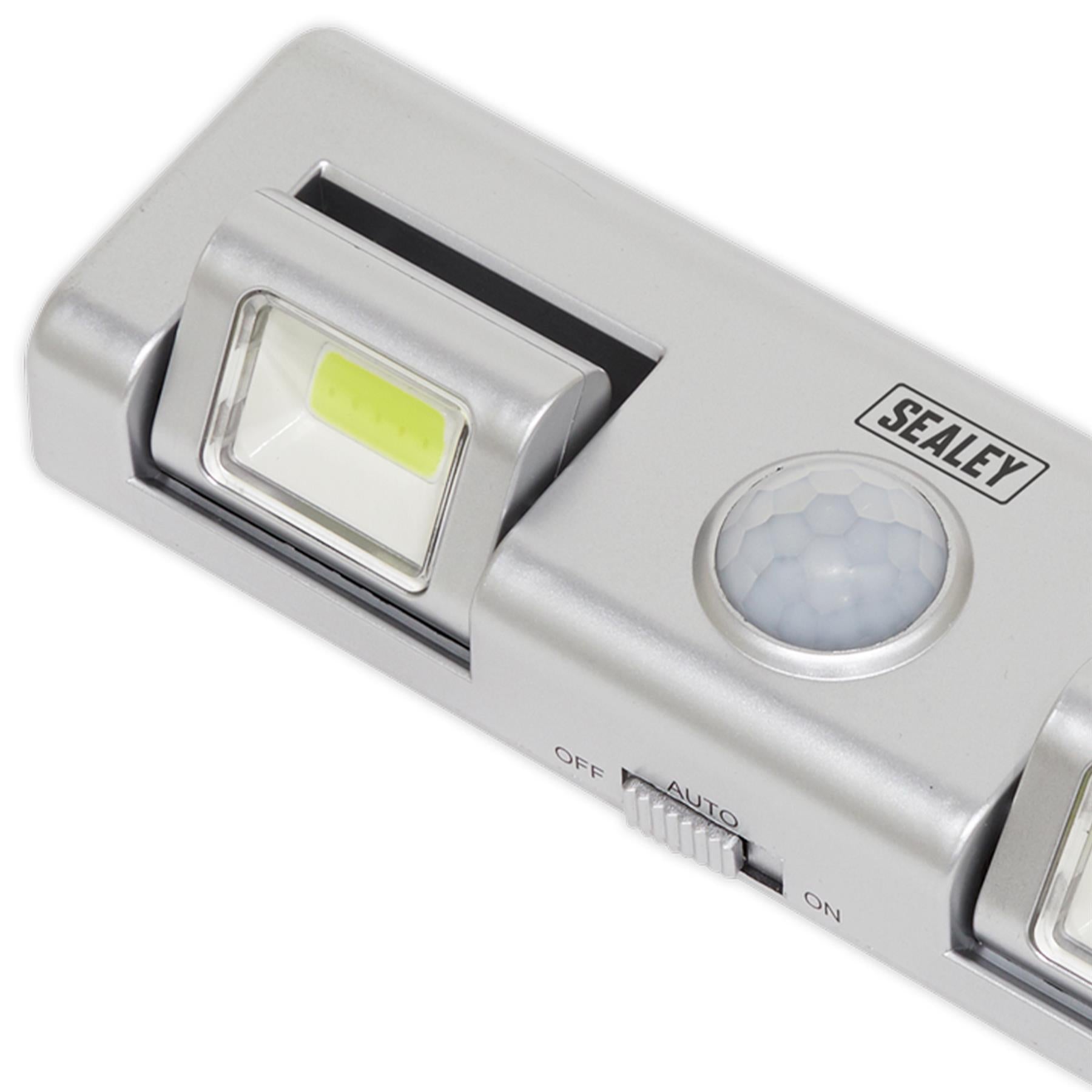 Sealey Auto Light 1W LED With PIR Sensor 3 x AA Cell