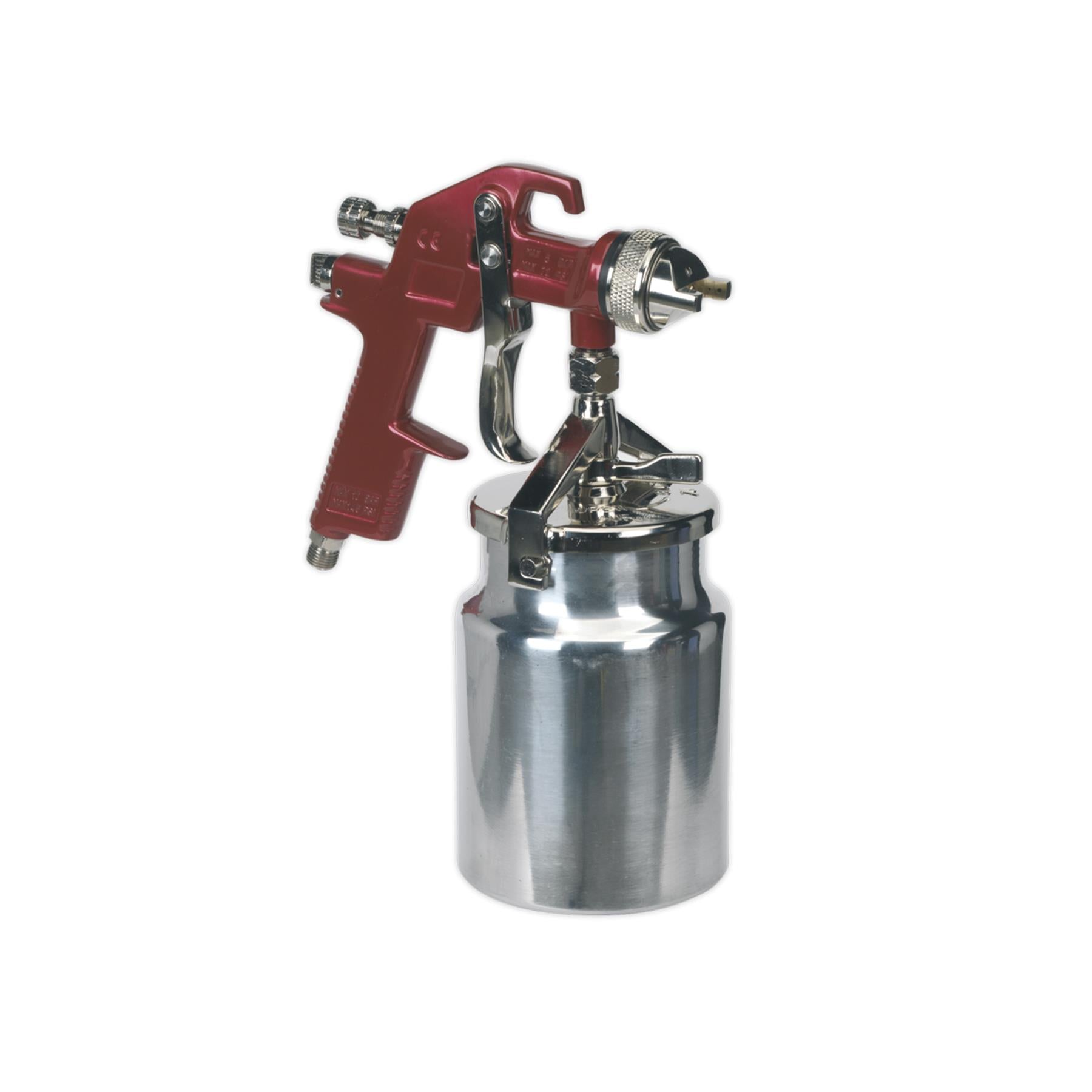 Sealey HVLP Suction Feed Spray Gun 1.7mm Set-Up