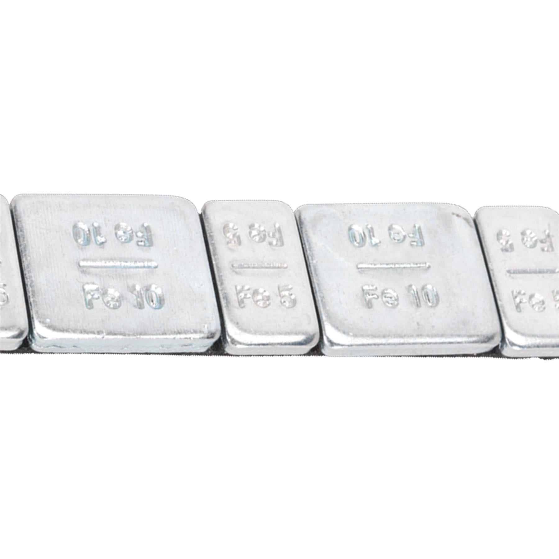 Wheel Weight 5 & 10g Adhesive Zinc Plated Steel Pk of 100x8 Sealey