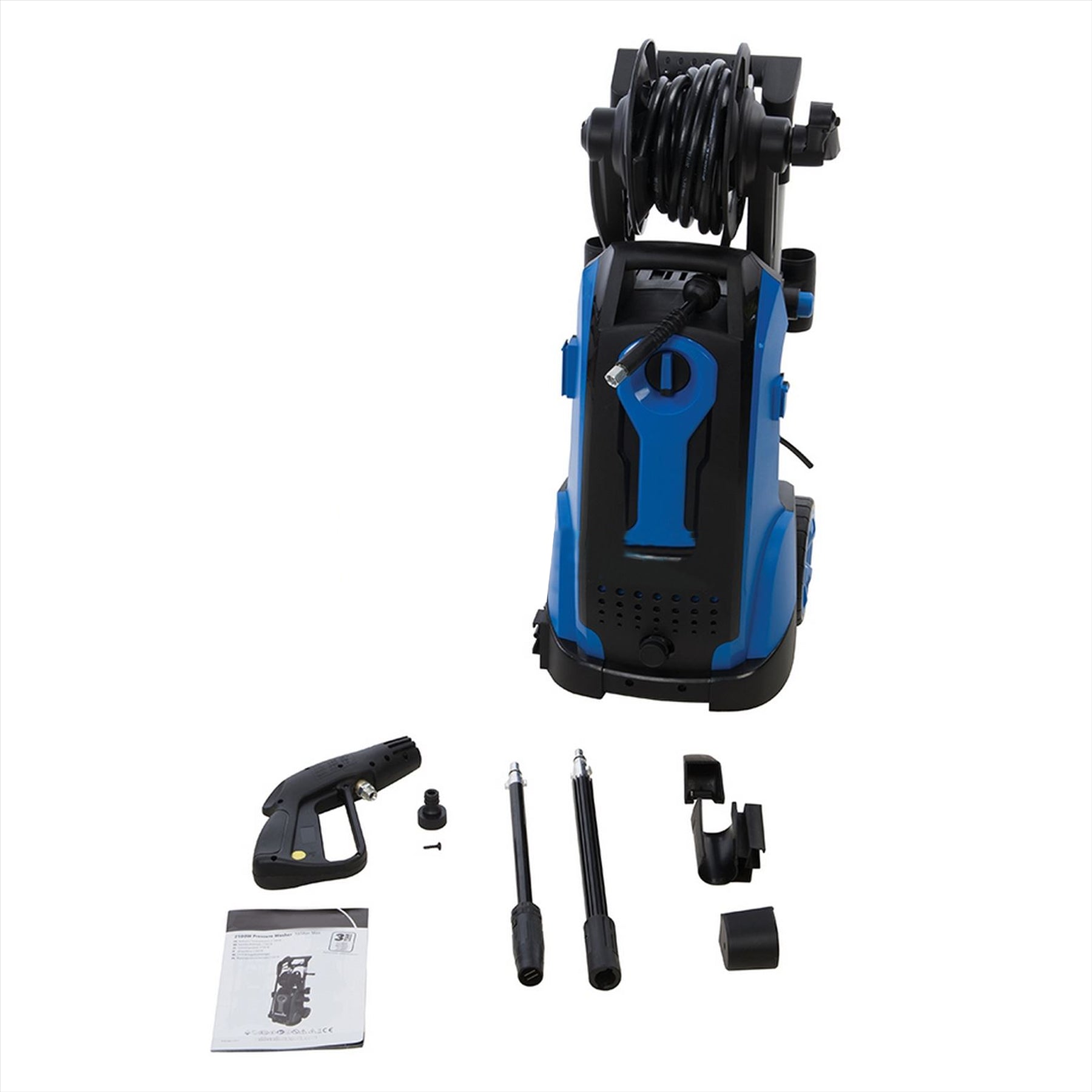 2100W Pressure Washer With Air-Cooled Induction Motor 165Bar Max