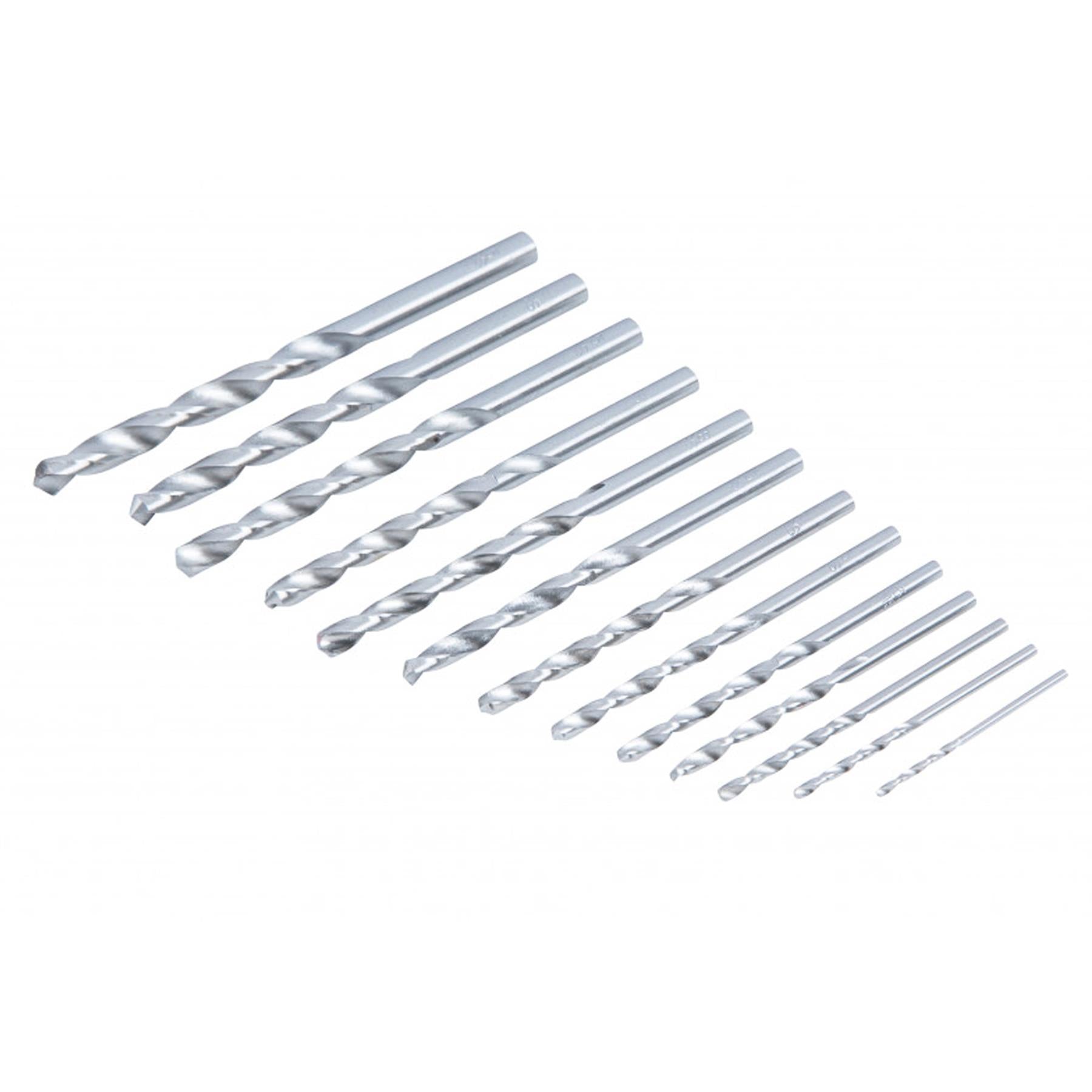 BlueSpot 13pce Hss Twist Drill Bits Set 1.5mm - 6.5mm High Speed Metal Wood