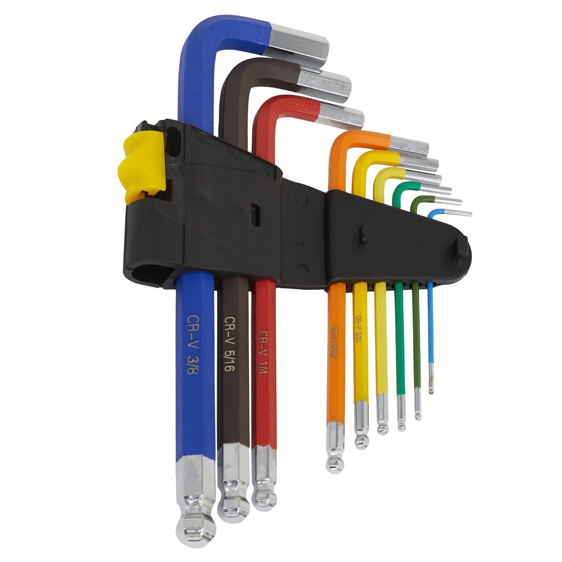 Sealey Premier 9pc Colour Coded Extra Long Ball End Hex Allen Key Set 1.5-10mm