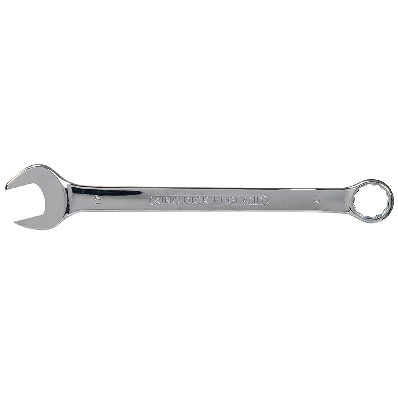 King Dick metric 17 MM polished chrome combination spanner wrenches spanners
