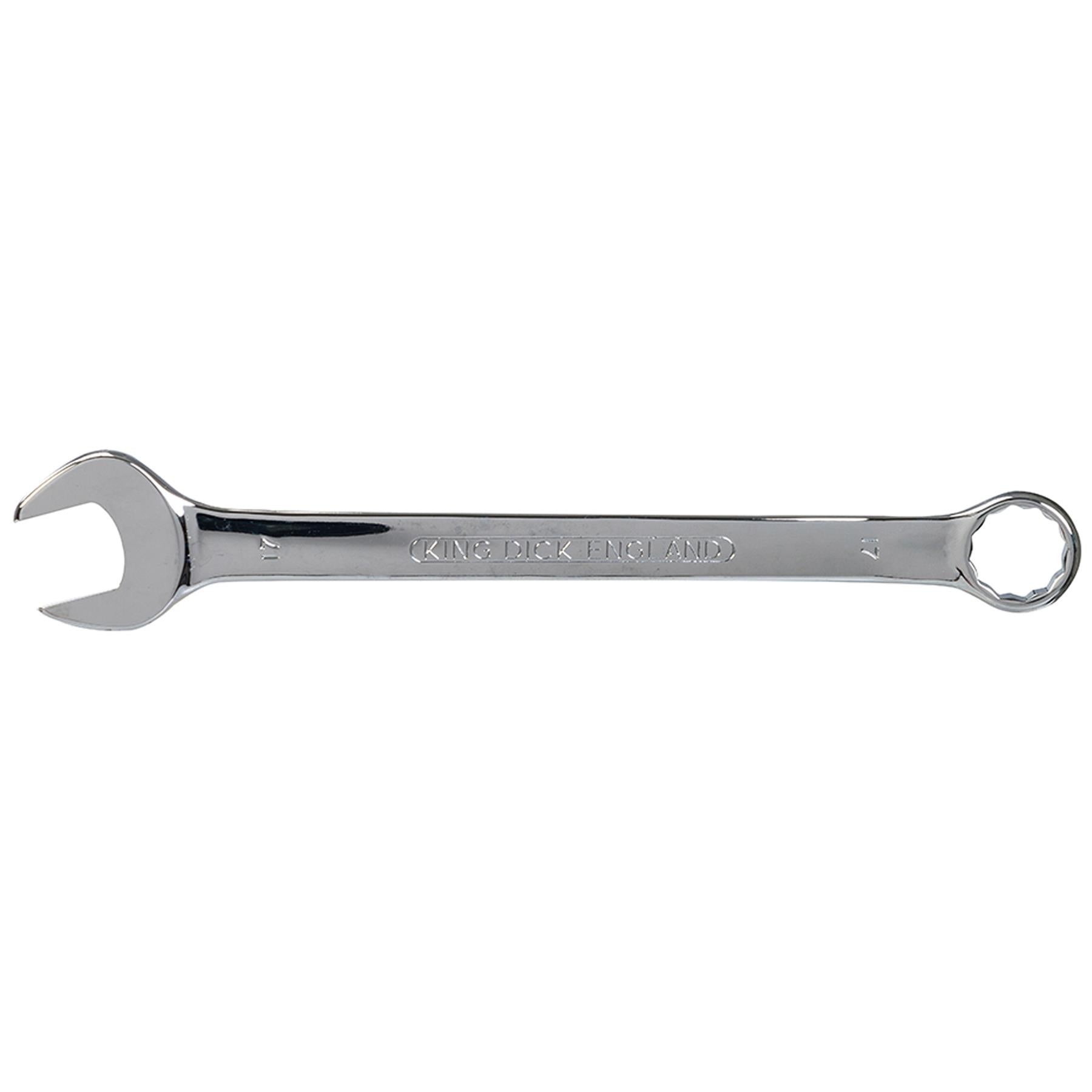 King Dick metric 17 MM polished chrome combination spanner wrenches spanners