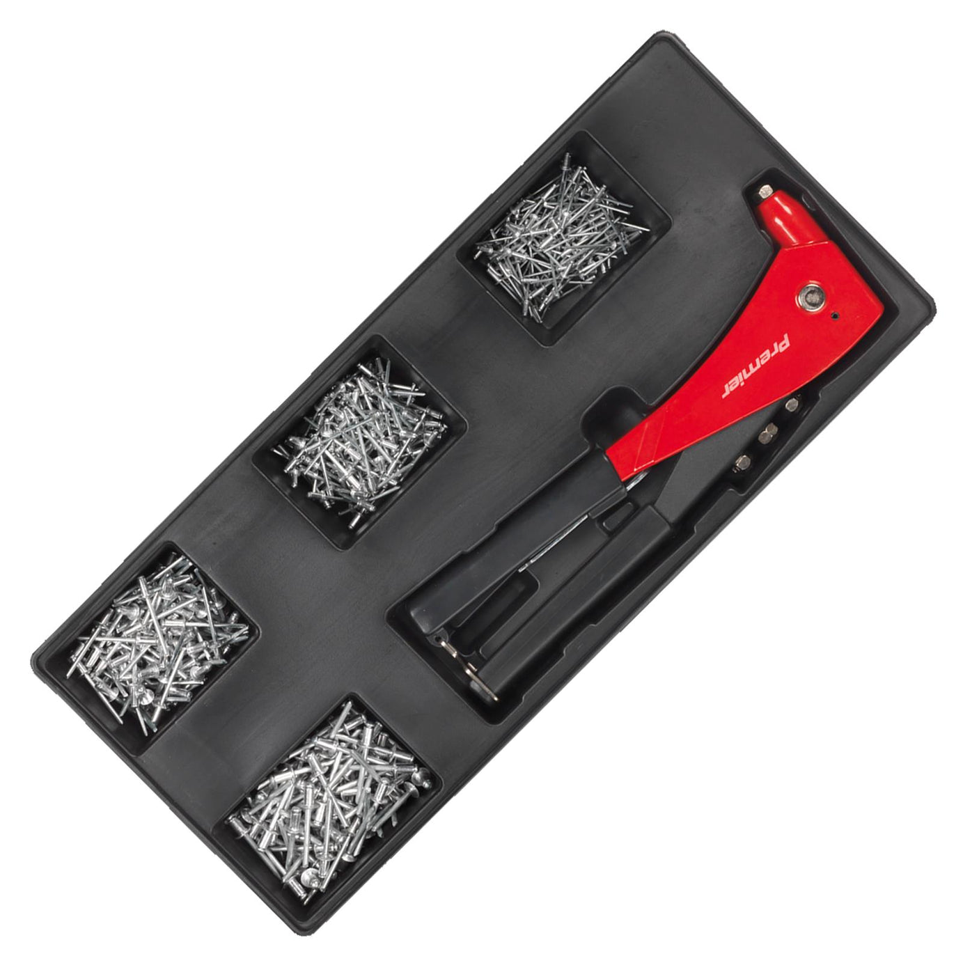 Sealey Tool Tray with Riveter & 400 Assorted Rivet Set