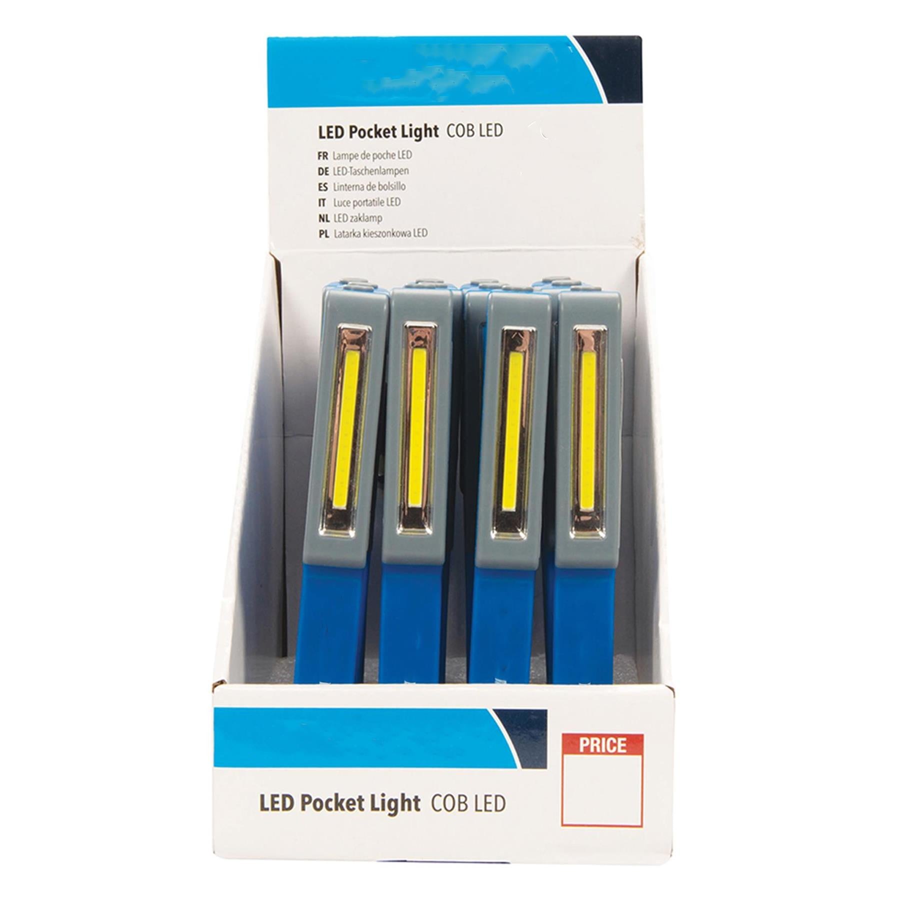 LED Pocket Light Display Box 12pc Includes Pocket/belt Clip Use for Home Or Car