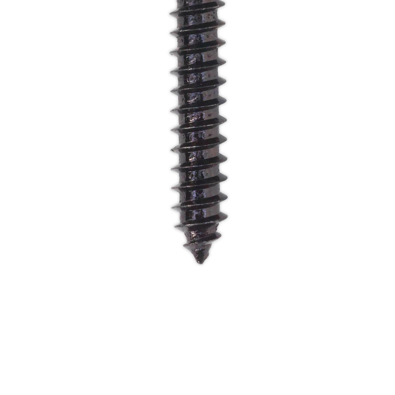 Self Tapping Screw 4.2 x 25mm Flanged Head Black Pozi Pack of 100 Sealey
