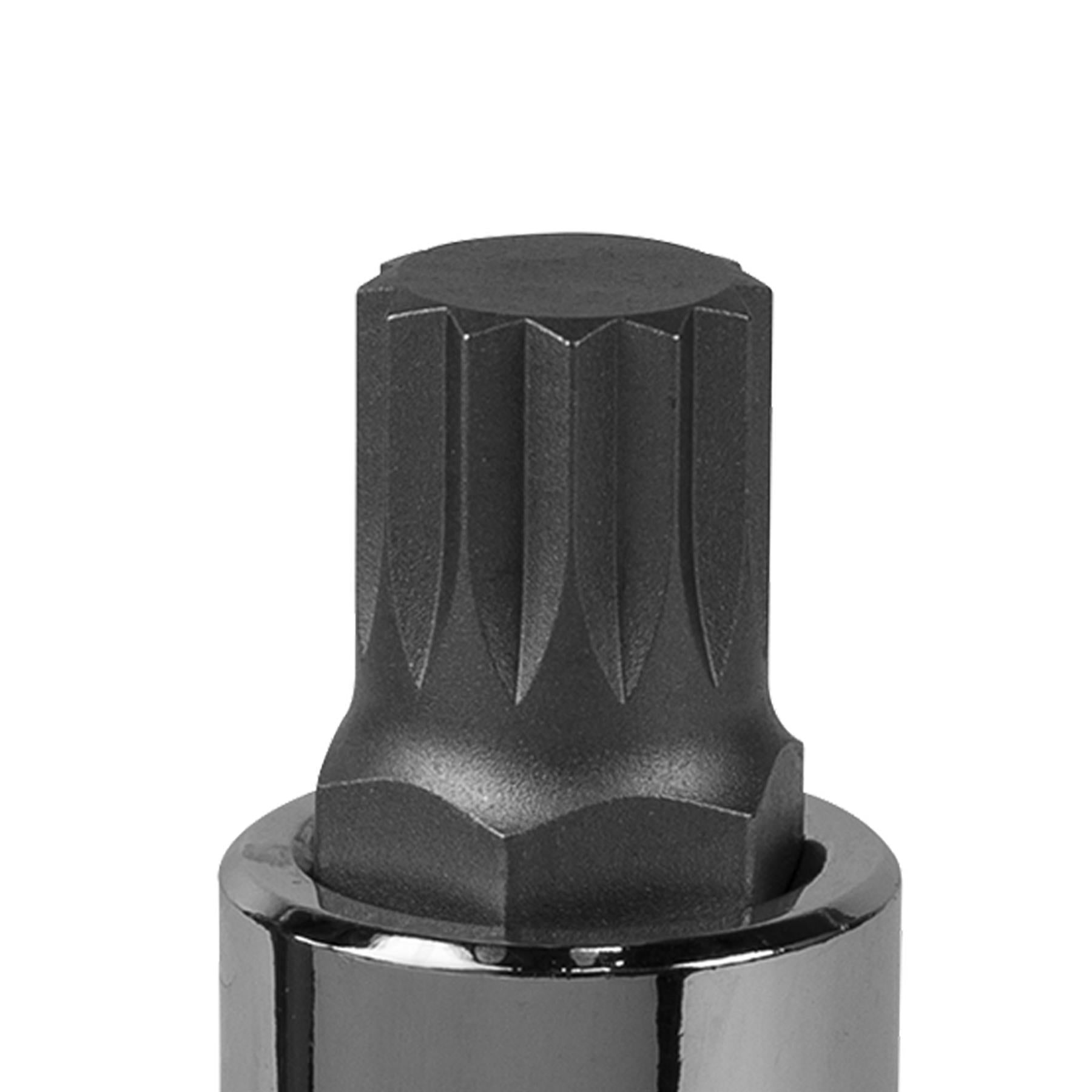 Sealey Spline Socket Bit M10 3/8"Sq Drive Chrome Vanadium Steel