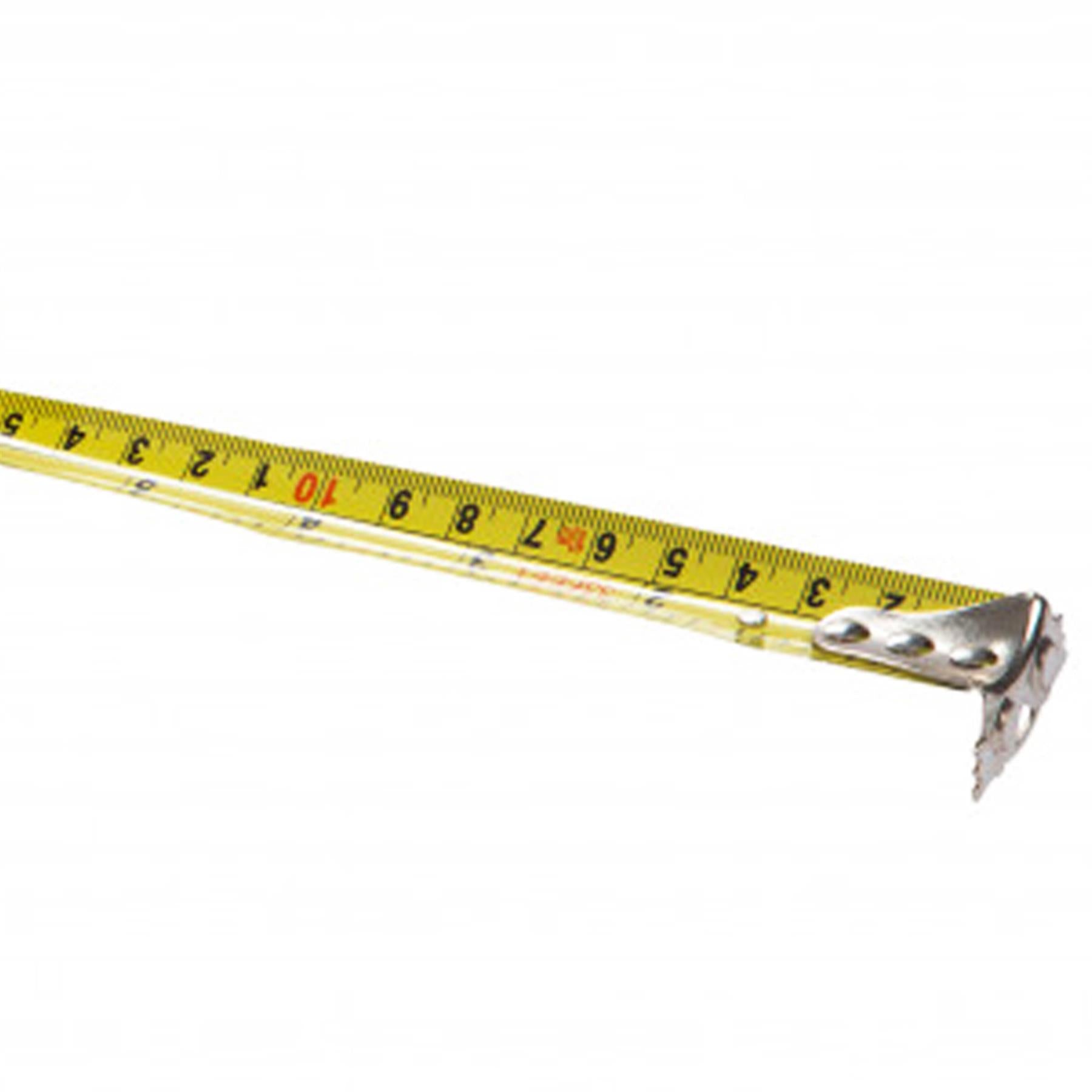 BlueSpot 10m Retractable Tape Measure Griplock Imperial Metric Measuring Metres