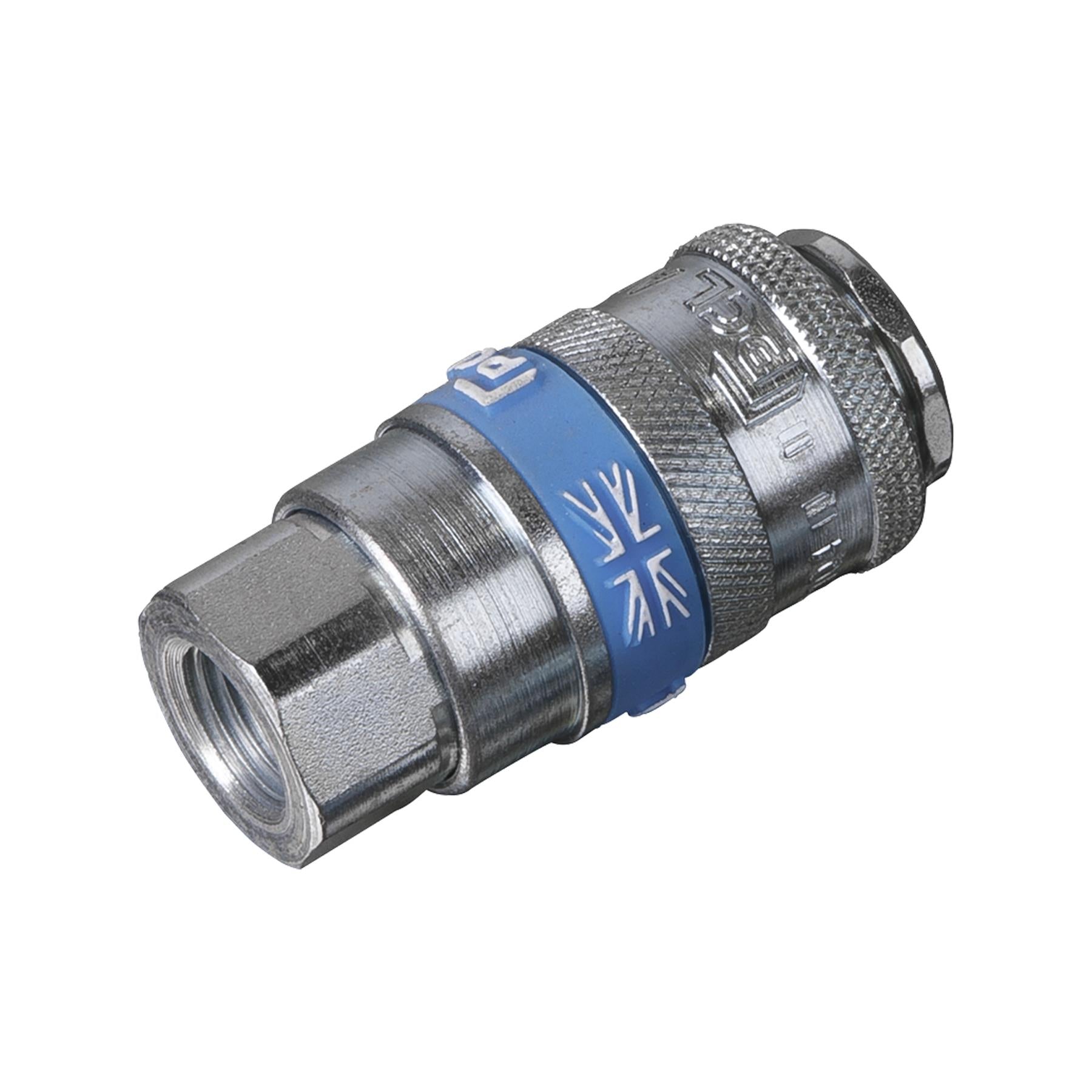 Sealey Air Tool Coupling Kit 2pcs 1/4"BSP Air Tool Accessories Air Line Couplings