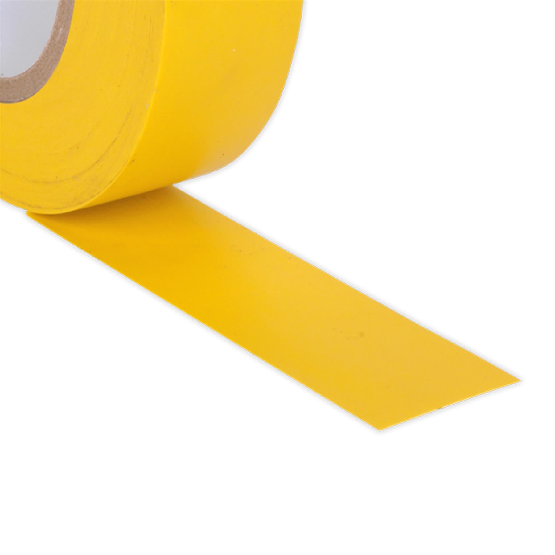 Sealey PVC Insulating Tape 19mm x 20m Yellow Pack of 10