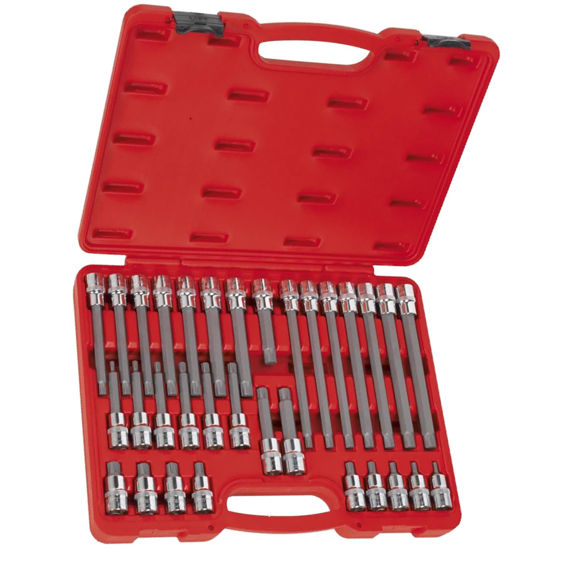 Sealey Ribe Socket Bit Set 32pc 1/2"Sq Drive