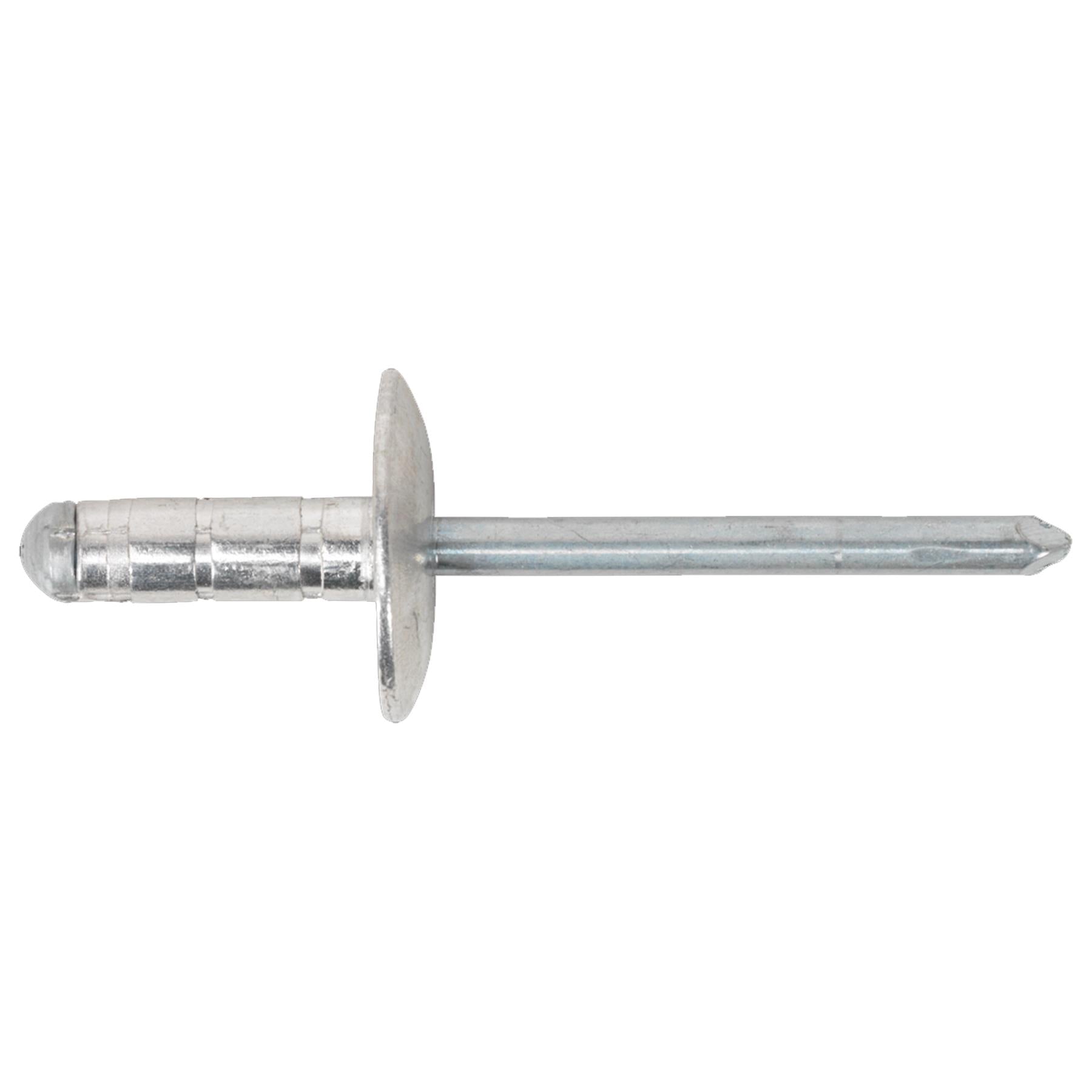 Sealey Aluminium Multi-Grip Rivet Large Flange 4.8 x 13mm Pk of 200