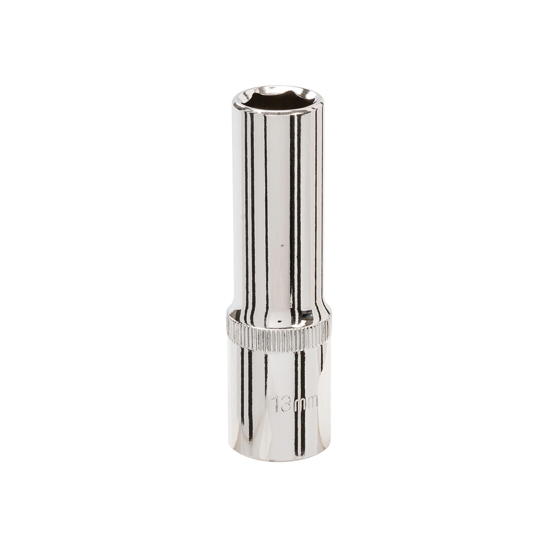 Quality Socket 1/2" Shallow Deep Drive Metric 13mm Long Hex Wrench