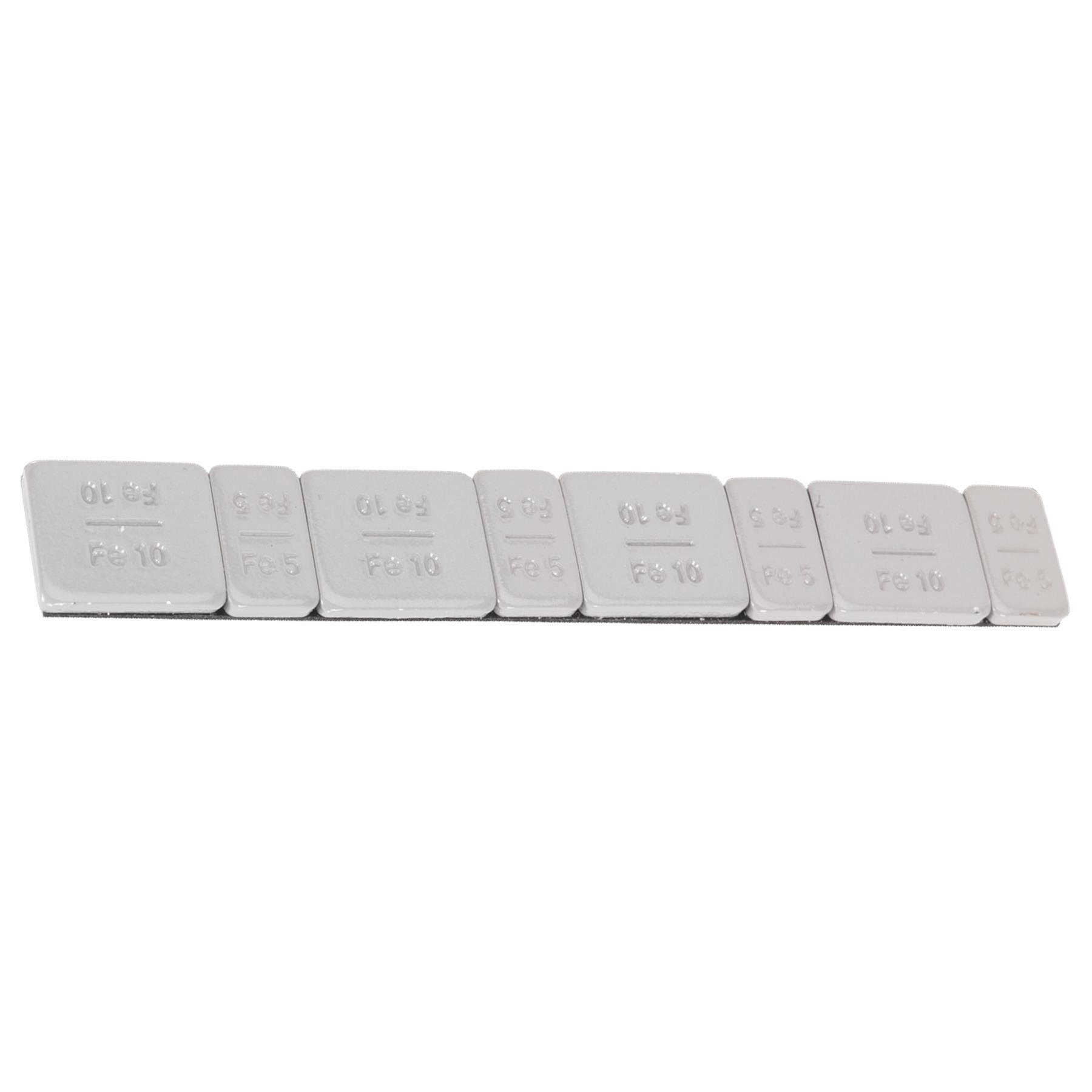 Wheel Weight 5 & 10g Adh Zinc-Steel Pl Coat Pk of 100x8 Sealey